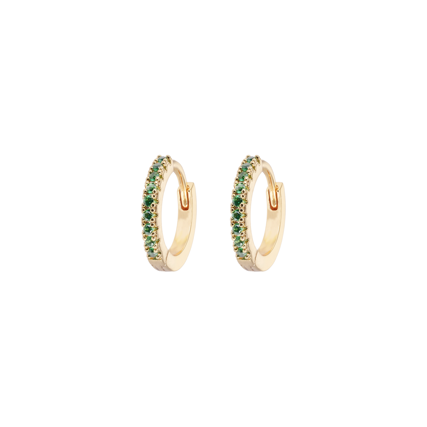 SMALL HOOPS GREEN