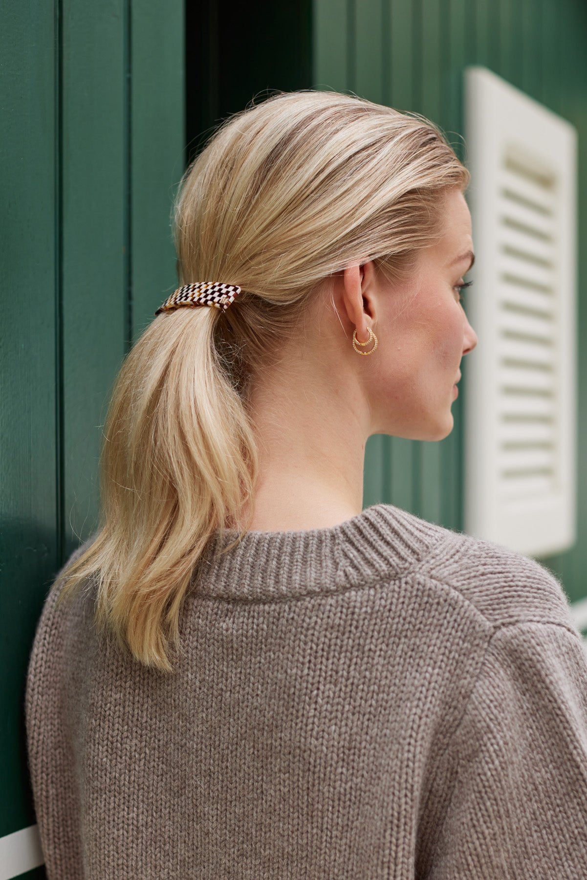 HAIR CLIP PREMIUM 9CM CHESS HANDMADE