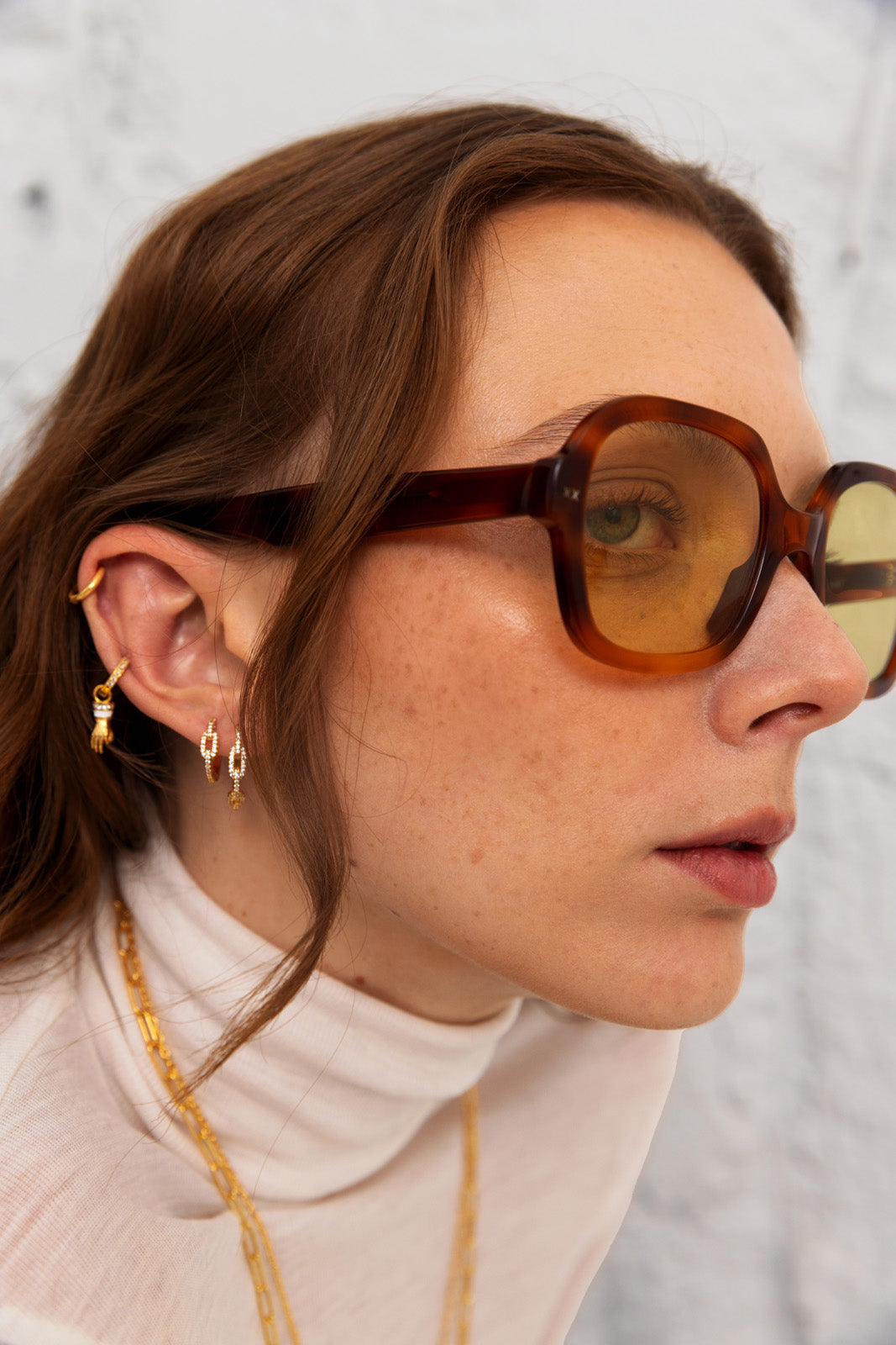 SMALL CHAIN HOOPS