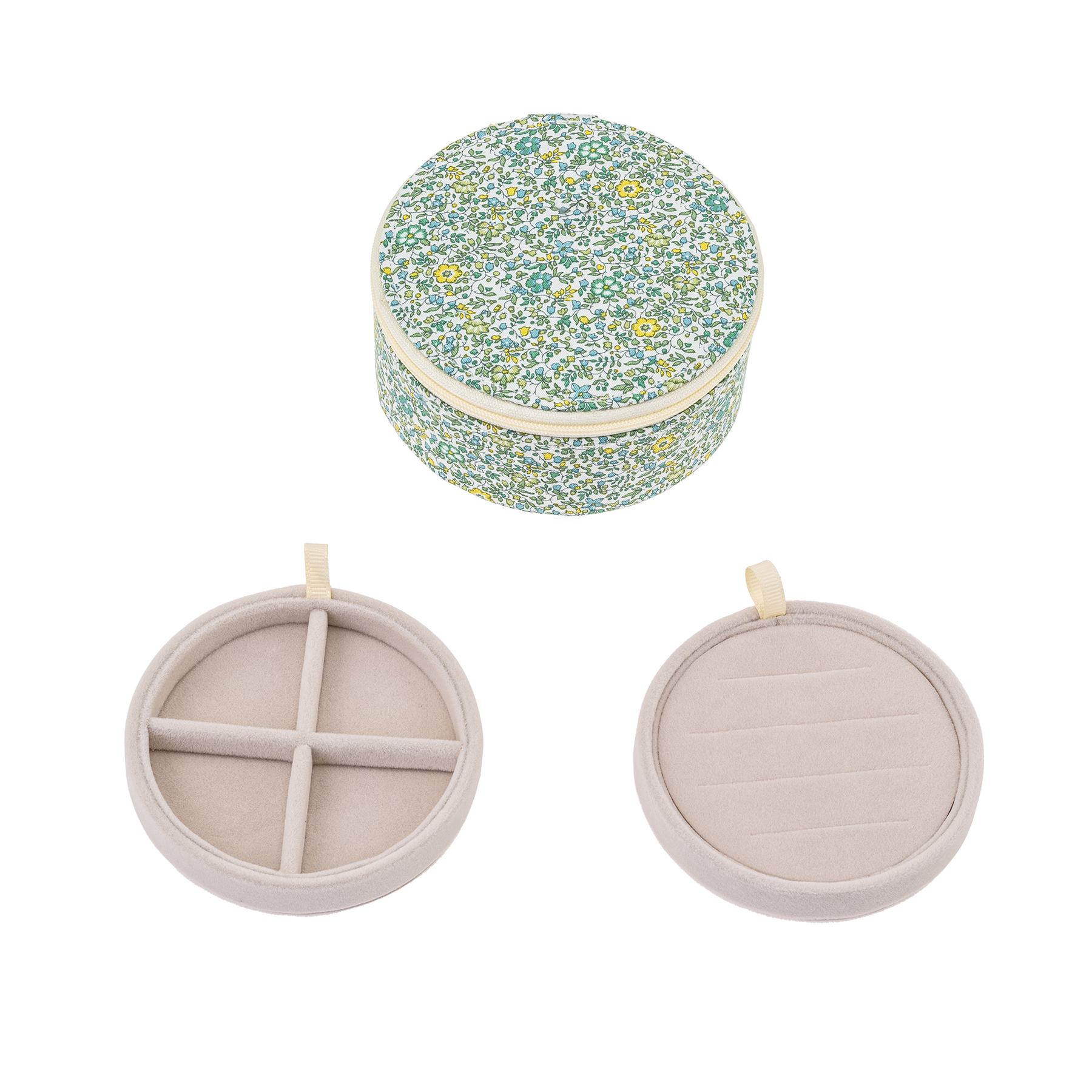 Image of Jewelry box round mw Liberty Katie and Millie Green from Bon Dep Essentials