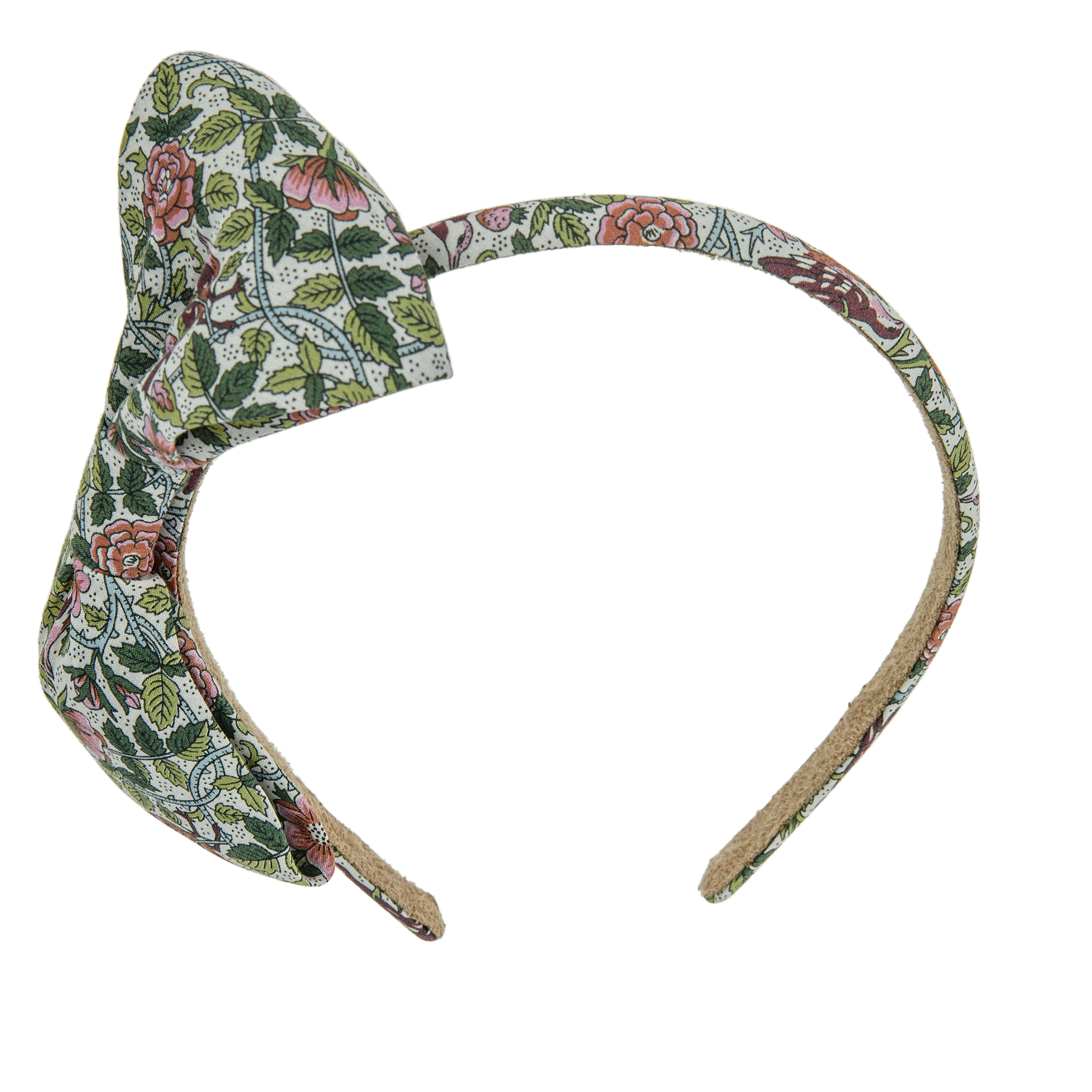 Image of Hairband with bow mw Liberty Strawberry tree green from Bon Dep Icons