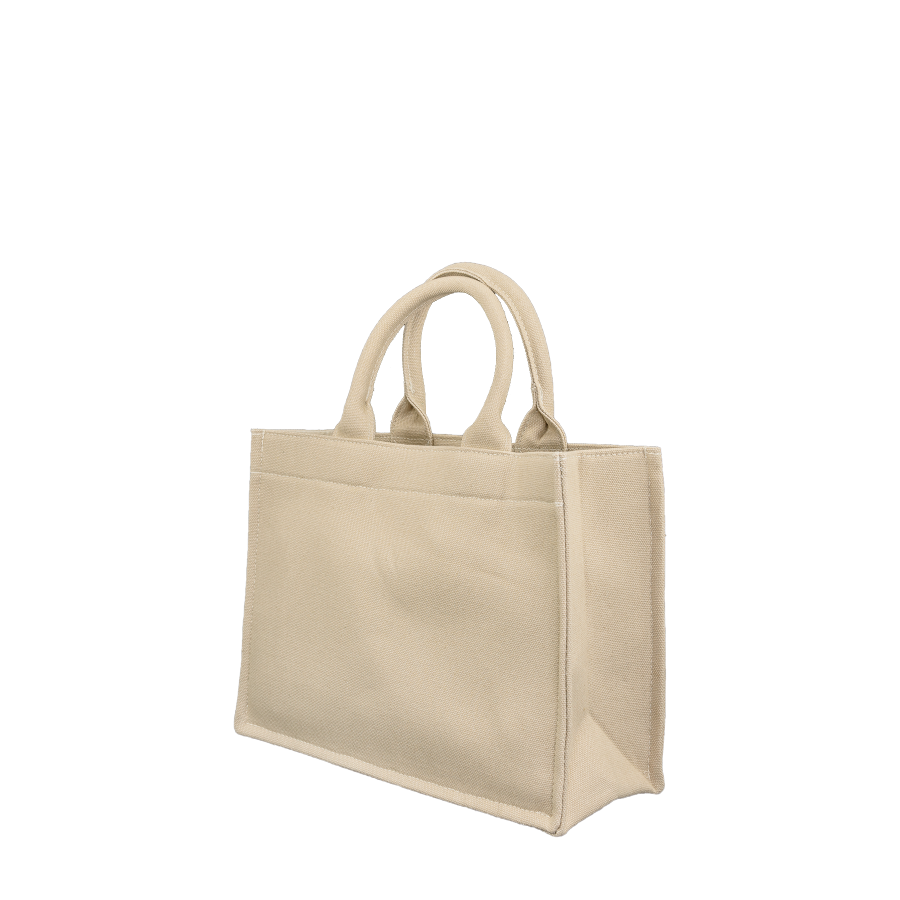 Beige canvas tote bag online