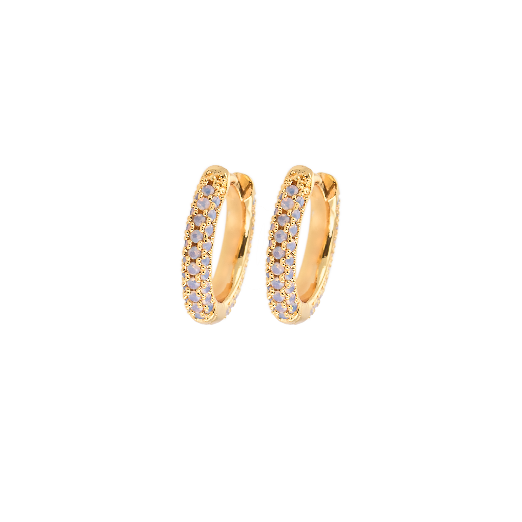 Image of Small stone covered hoops Frost from Emilia by Bon Dep