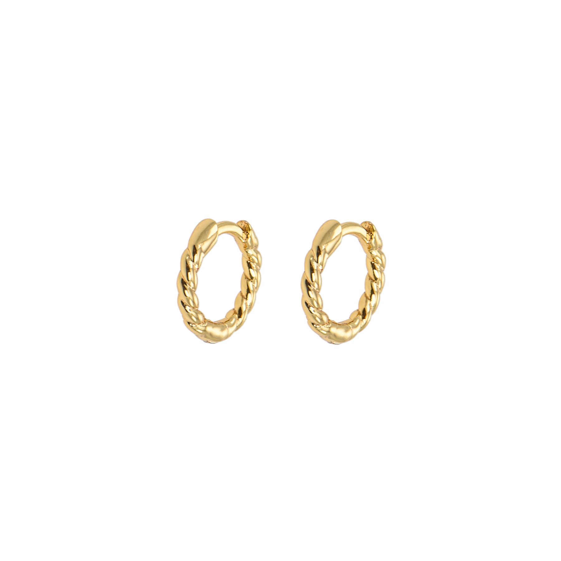 Image of X-small twisted hoops from Emilia by Bon Dep