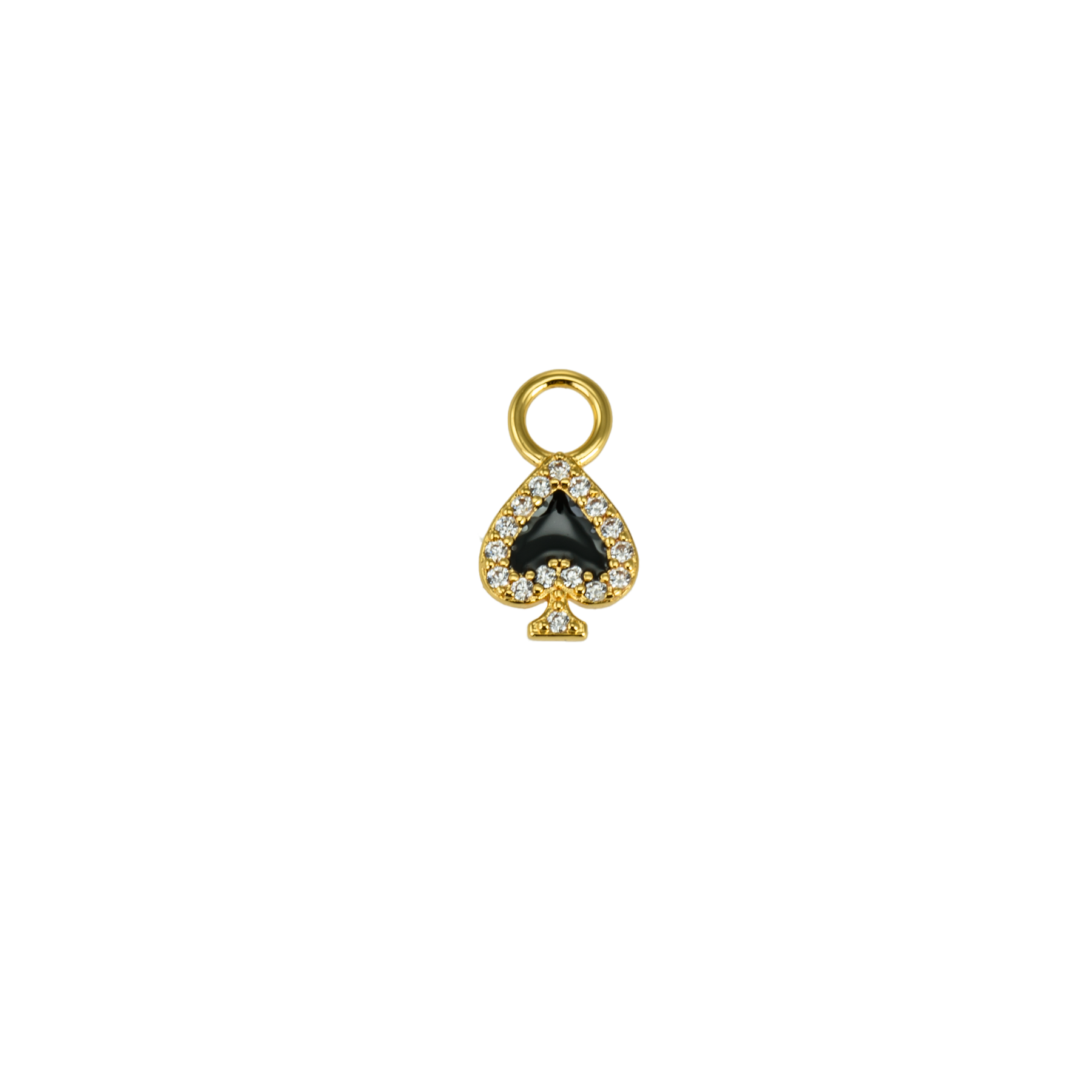 Image of Spades charm Enamel from Emilia by Bon Dep