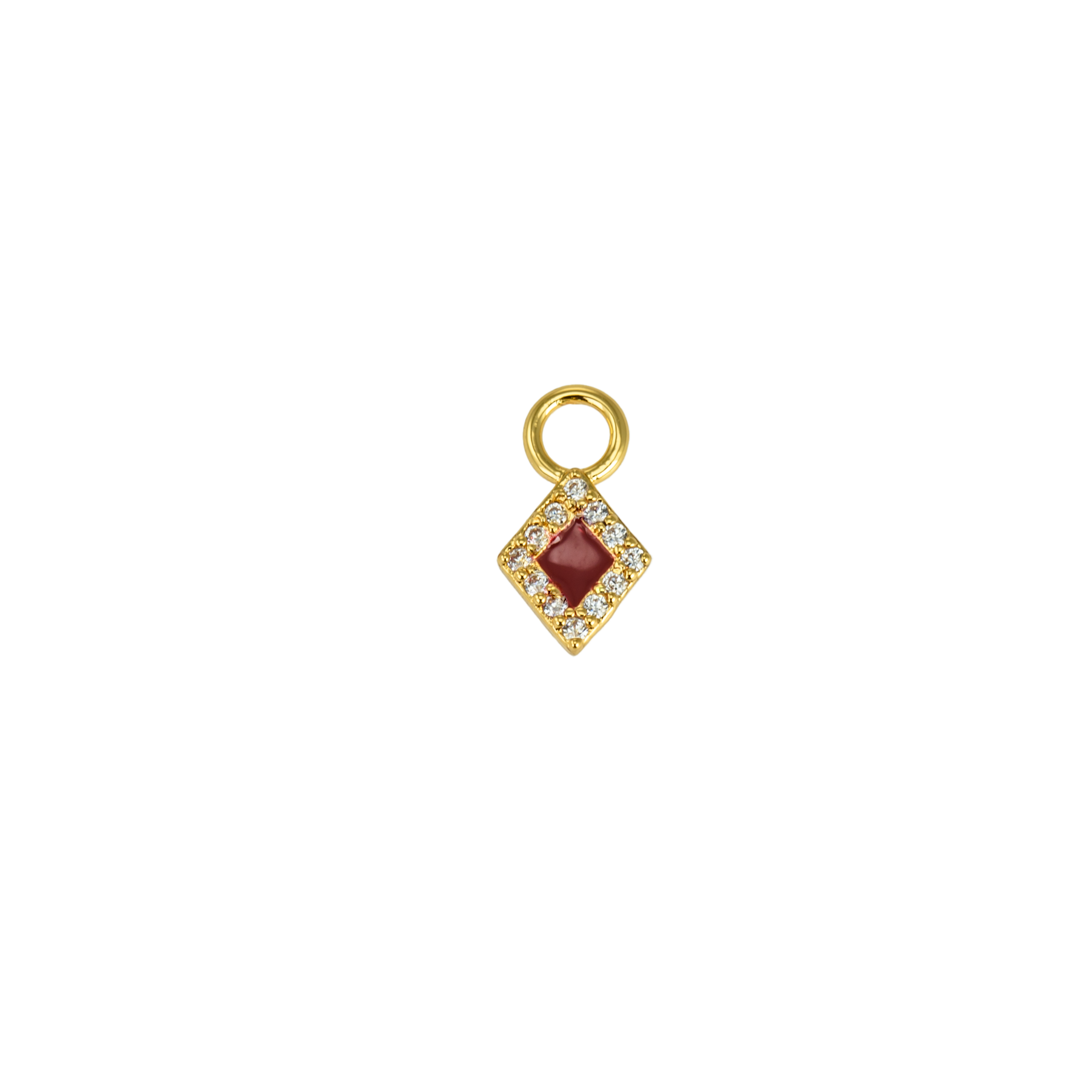 Image of Diamonds charm Enamel from Emilia by Bon Dep