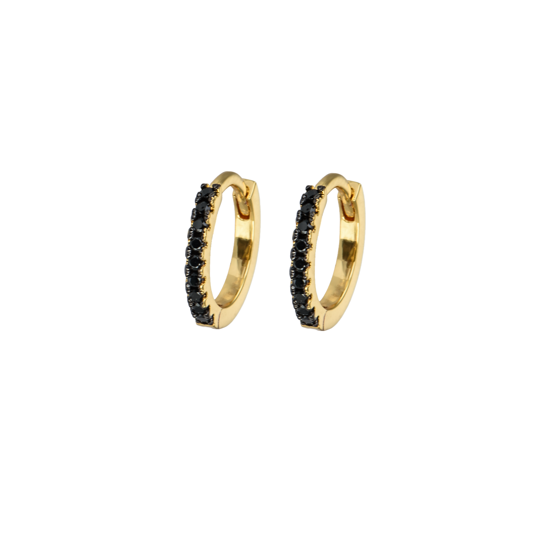 Image of Small hoops Ink black from Emilia by Bon Dep