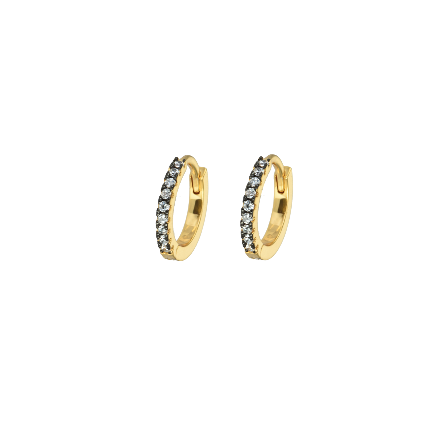 Image of Small hoops Ink white from Emilia by Bon Dep