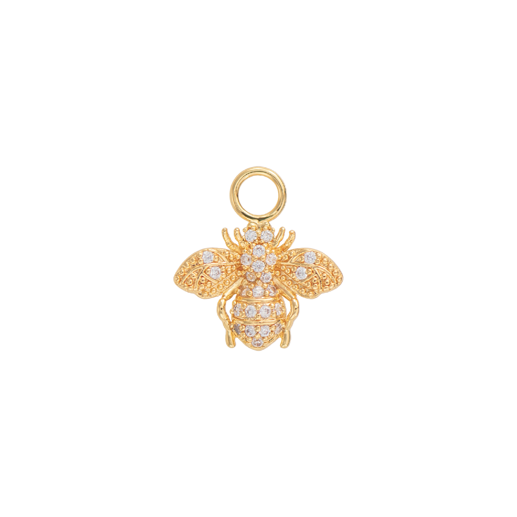 Image of Small Lykke charm White from Emilia by Bon Dep