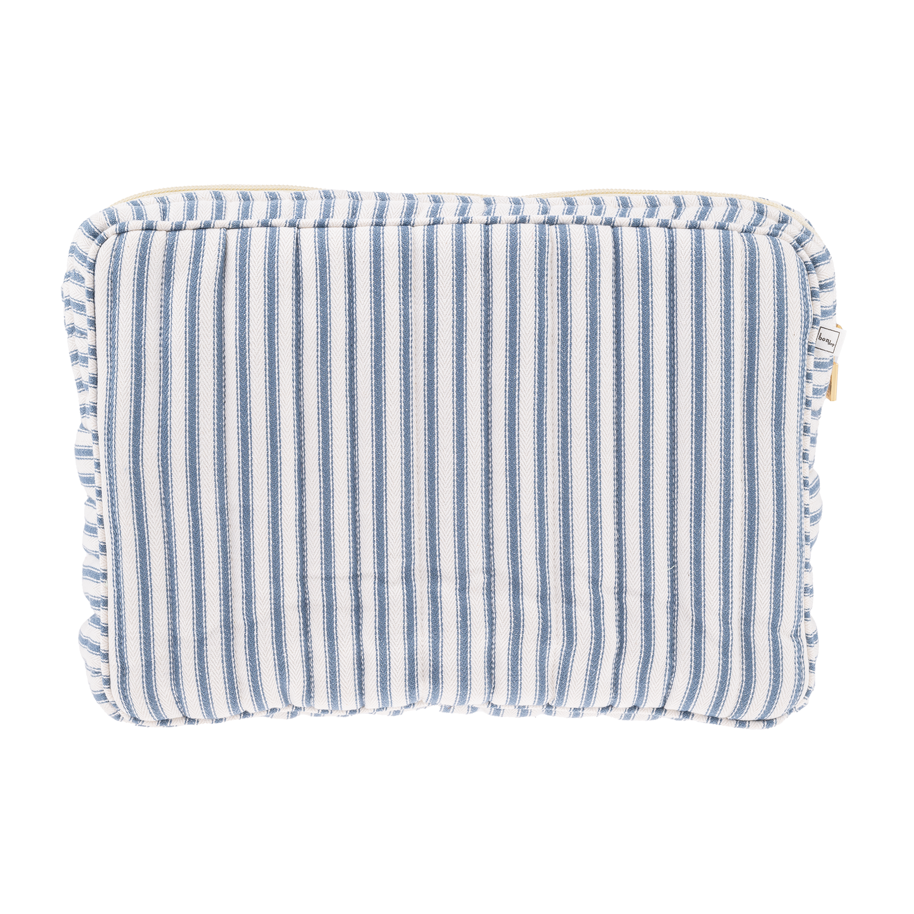 POUCH BIG MW TICKING STRIPE BLUE