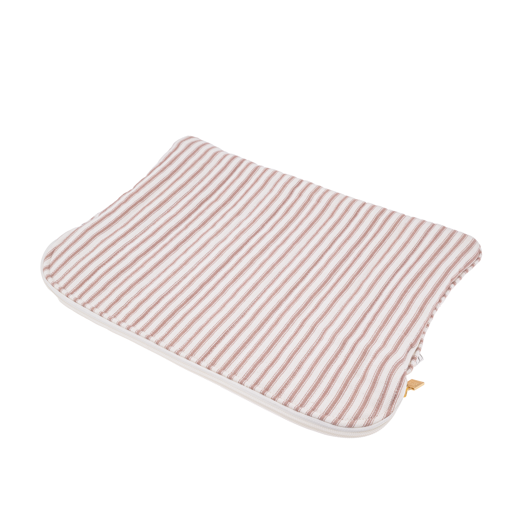 Image of Mac cover mw Ticking stripe dusty pink from Bon Dep Essentials