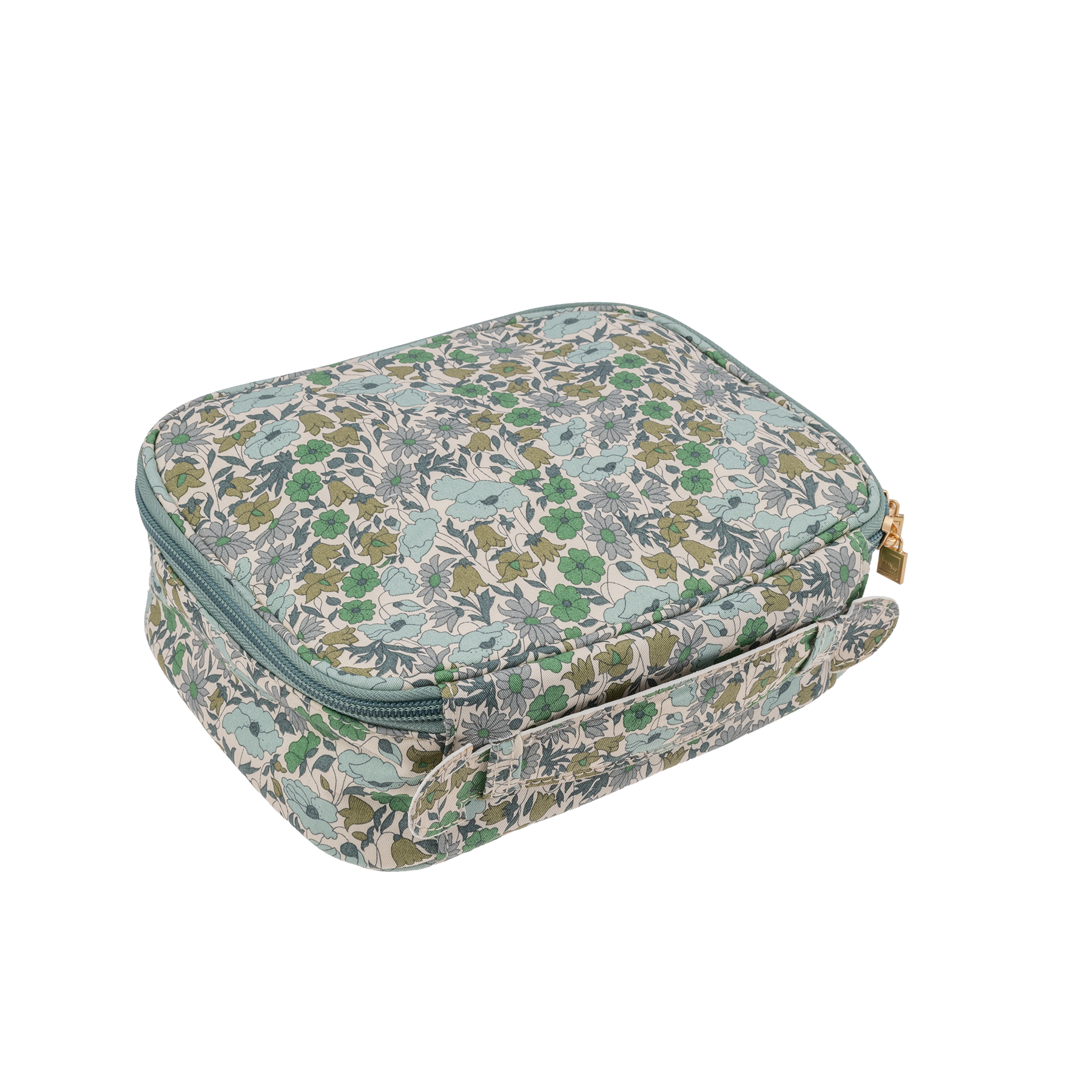 Image of Soft beauty bag mw Liberty Poppy and Daisy Teal from Bon Dep Essentials