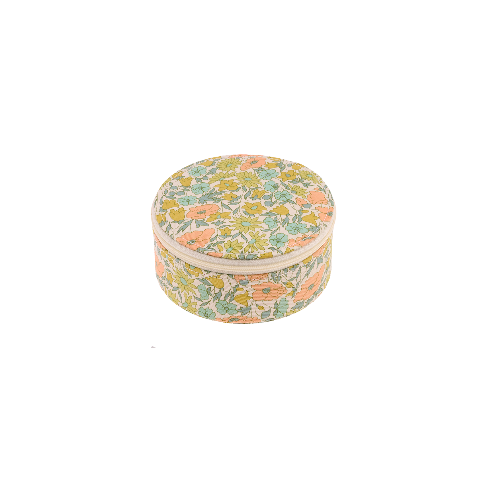 JEWELRY BOX ROUND MW LIBERTY POPPY DAISY PASTEL from Bon Dep Essentials