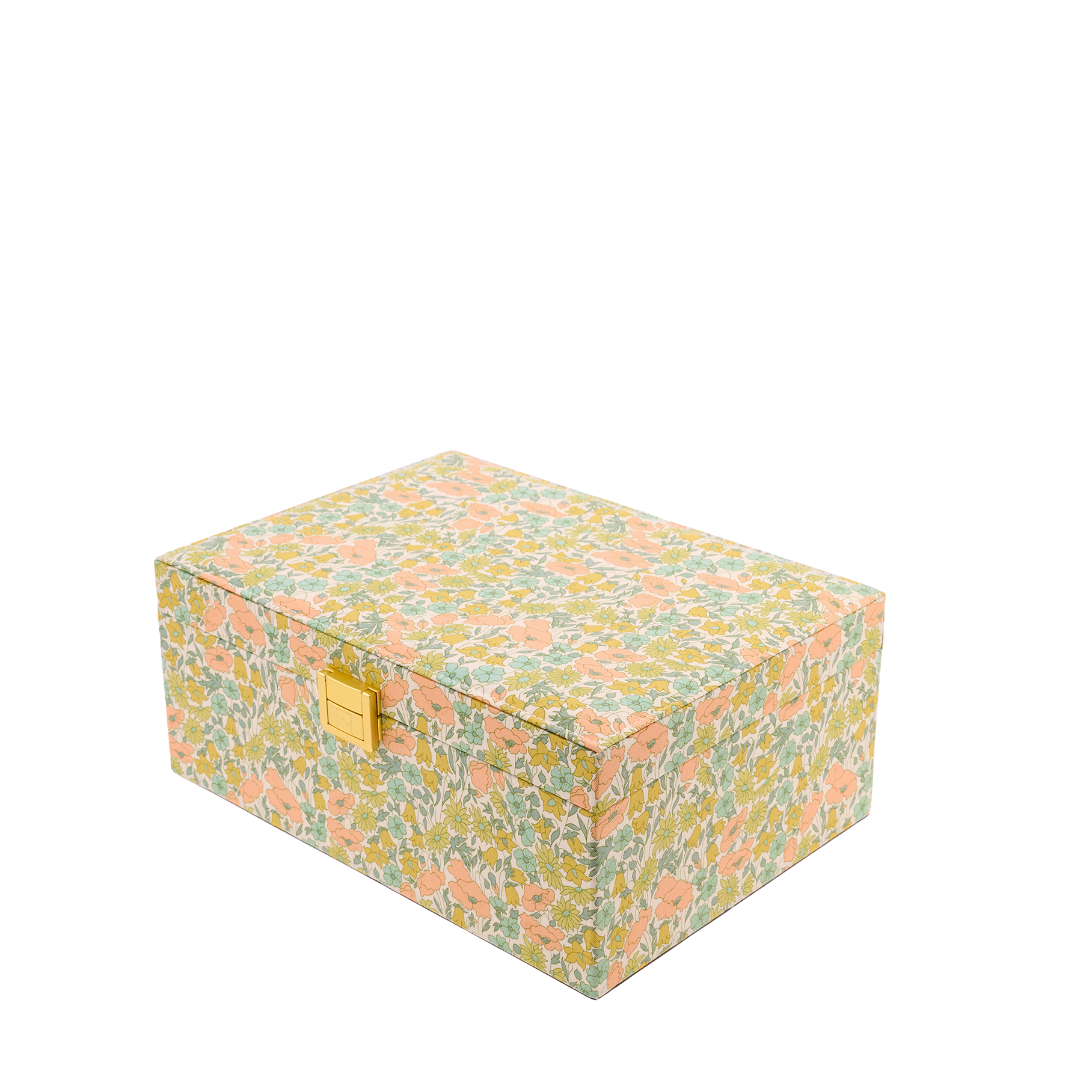 JEWELRY BOX SQUARE MW LIBERTY POPPY DAISY PASTEL from Bon Dep Essentials