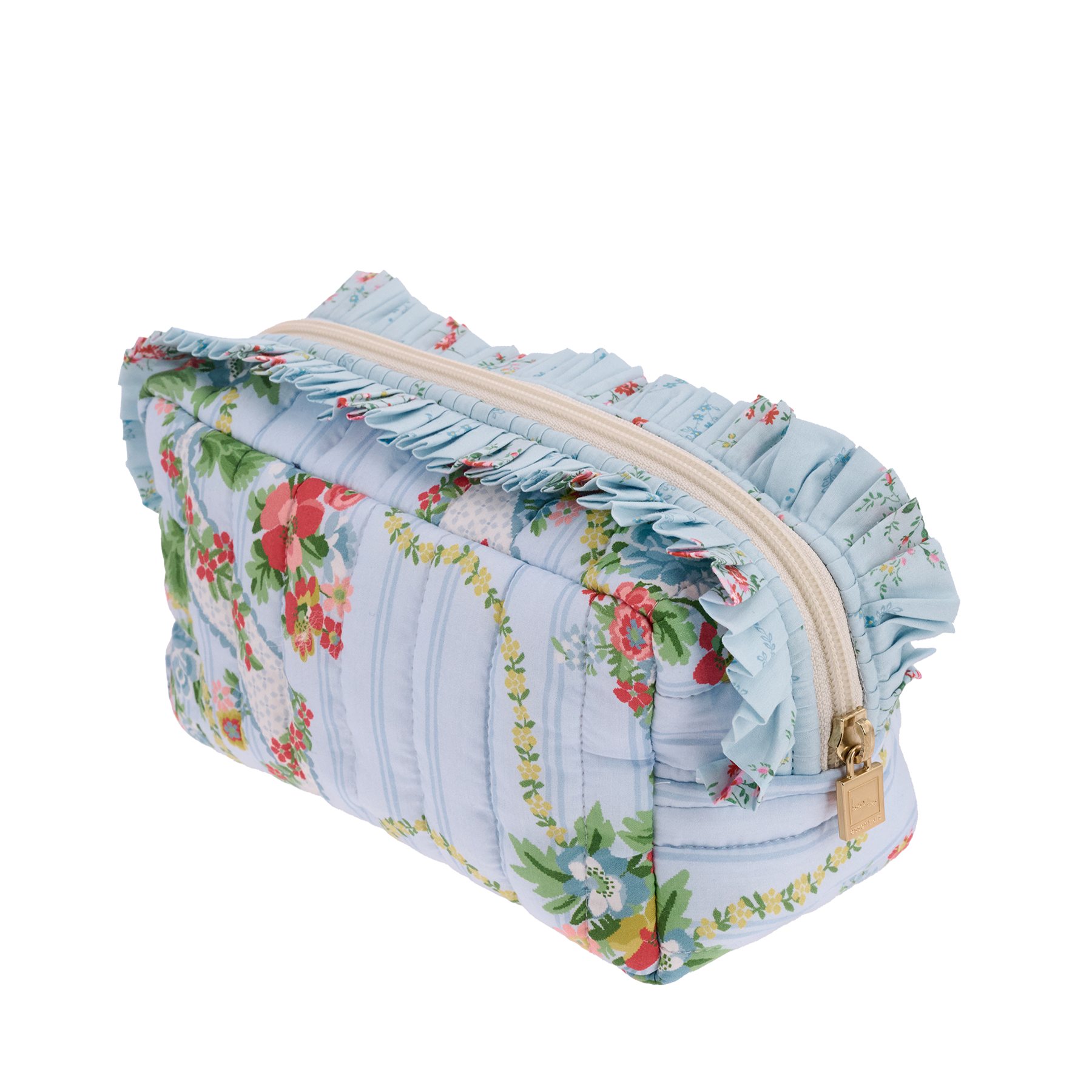 POUCH XS SQUARE RUFFLES MW LIBERTY RIBBON CASADE from Bon Dep Essentials