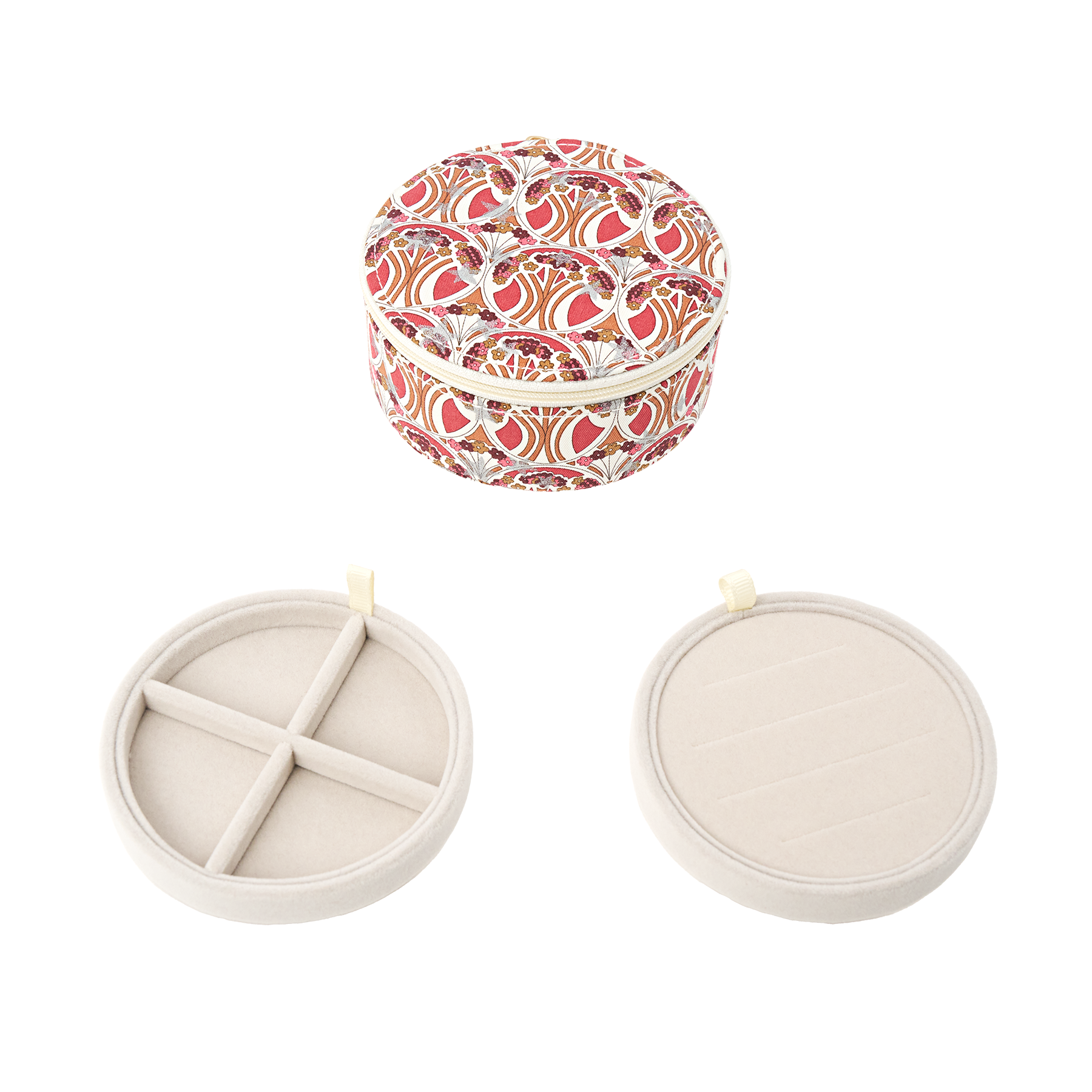 JEWELRY BOX ROUND MW LIBERTY MAUVERINA STAR