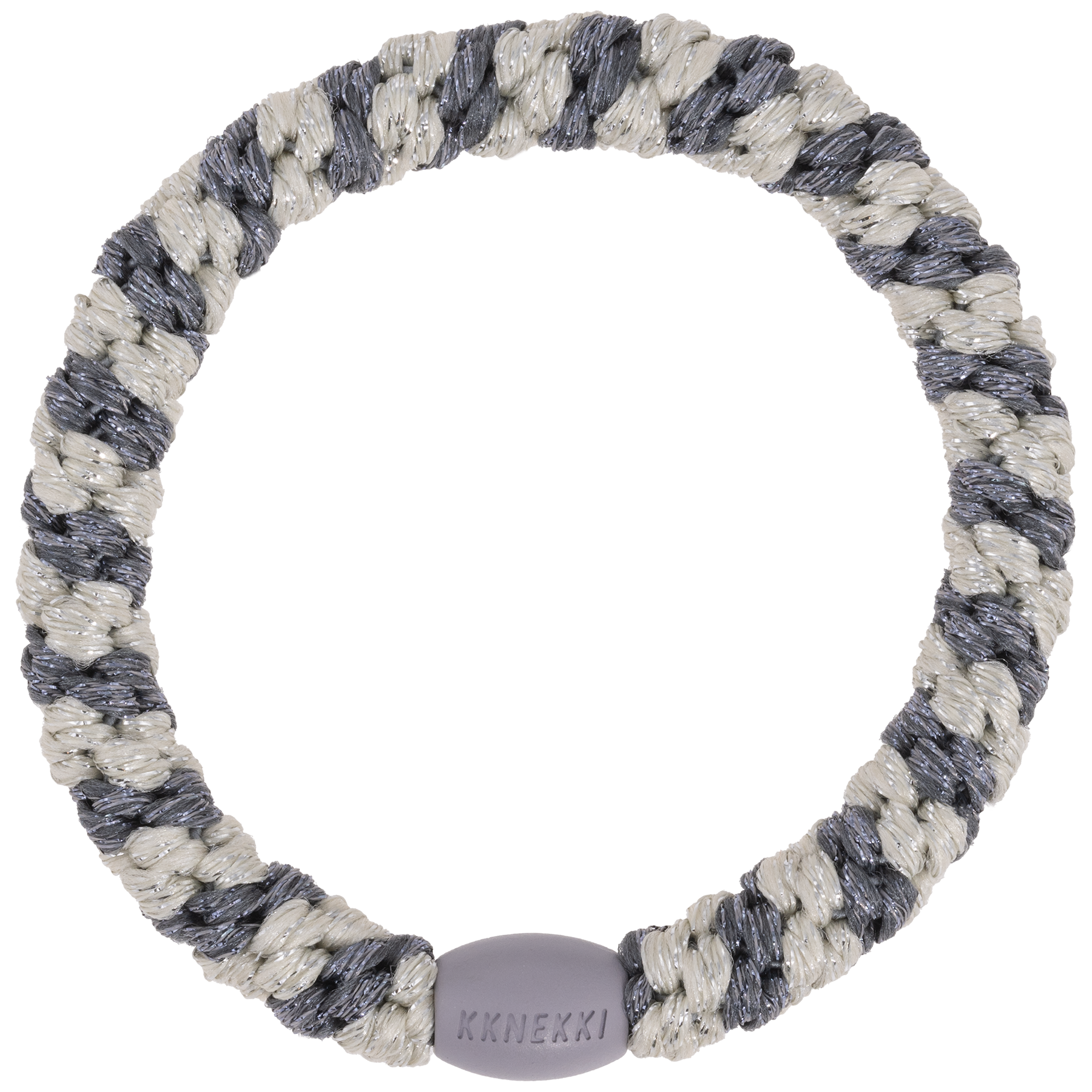 Image of Kknekki Silver grey stripe  from Kknekki original hair ties