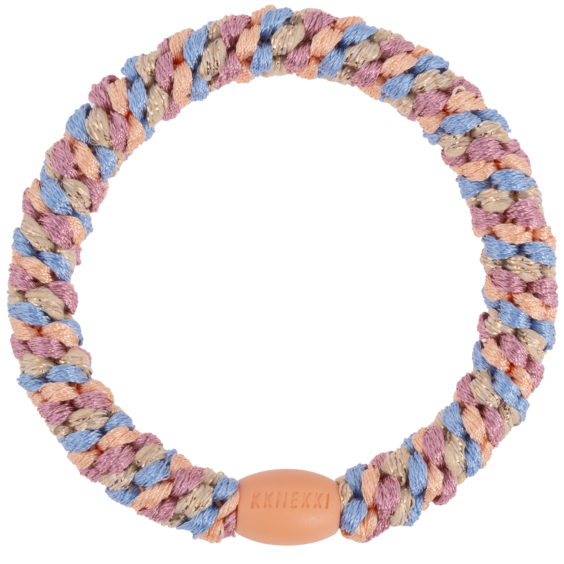 Image of Kknekki Mix Peach blue glitter  from Kknekki original hair ties