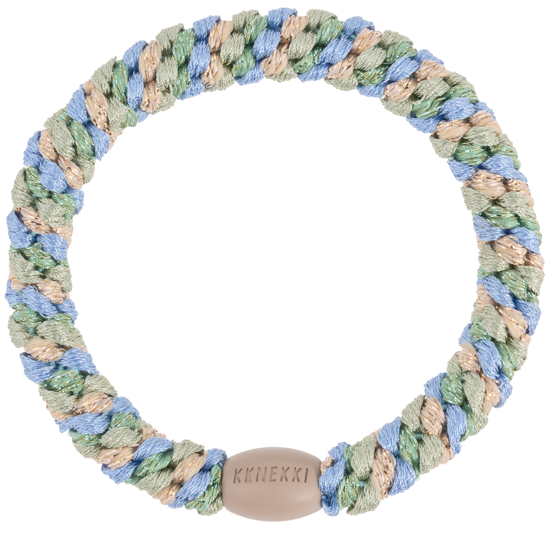 Image of Kknekki Mix Pistacio sky blue glitter  from Kknekki original hair ties