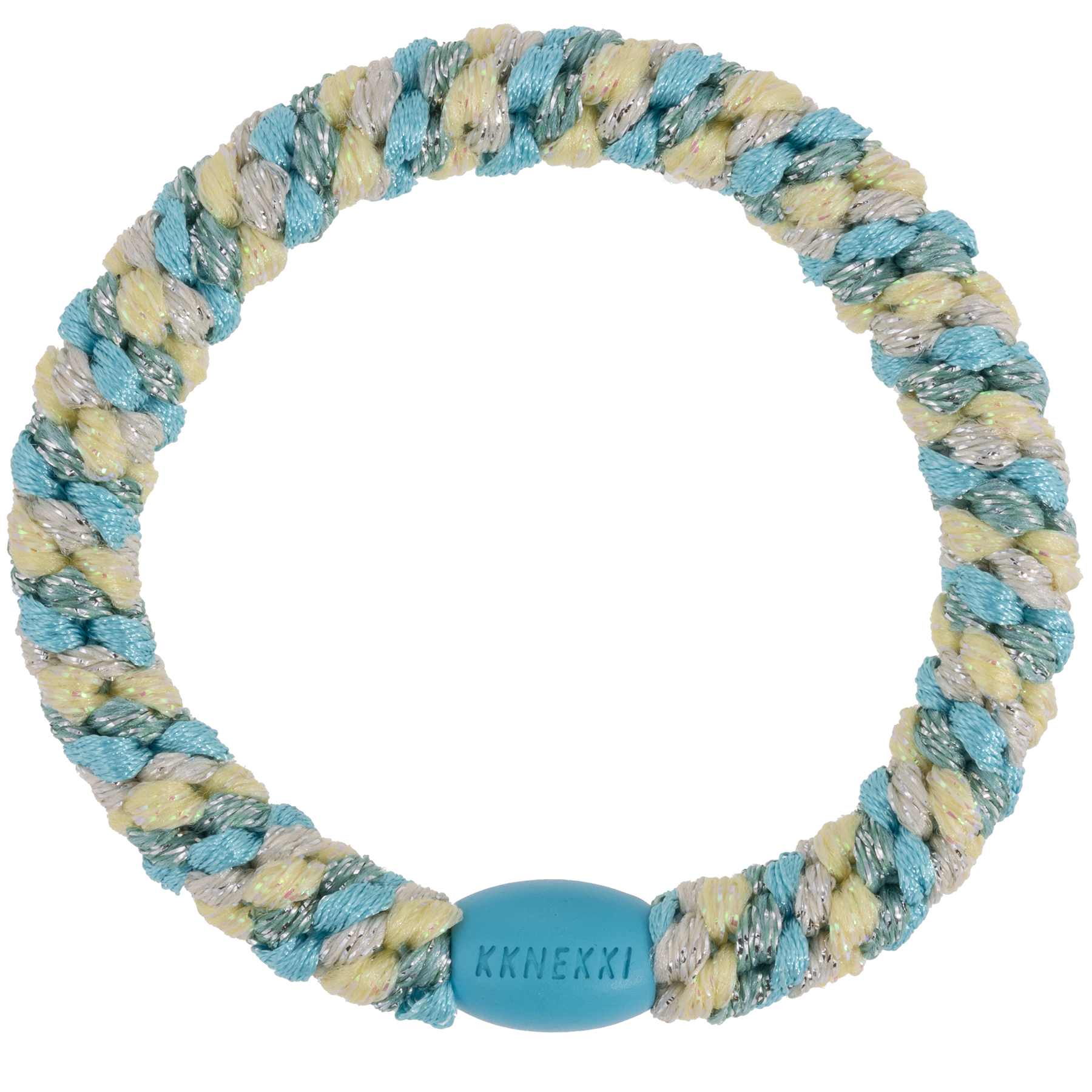 Image of Kknekki Mix Turquoise yellow glitter  from Kknekki original hair ties