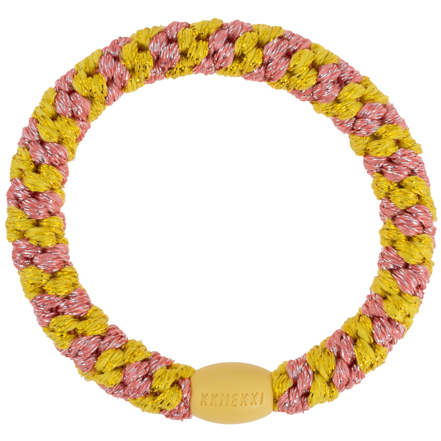 Image of Kknekki Coral glitter stripe  from Kknekki original hair ties