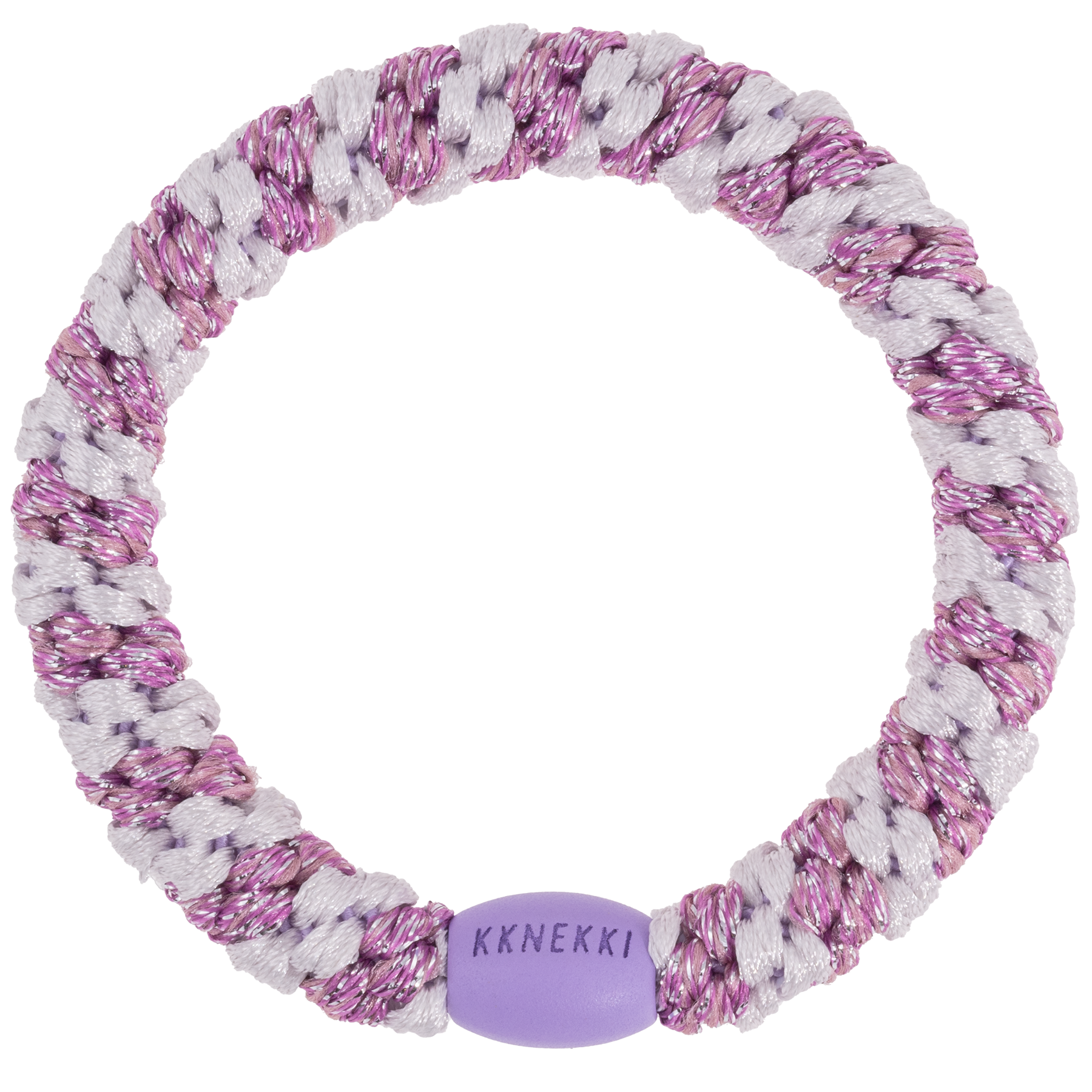 Image of Kknekki Lavender pink glitter stripe  from Kknekki original hair ties