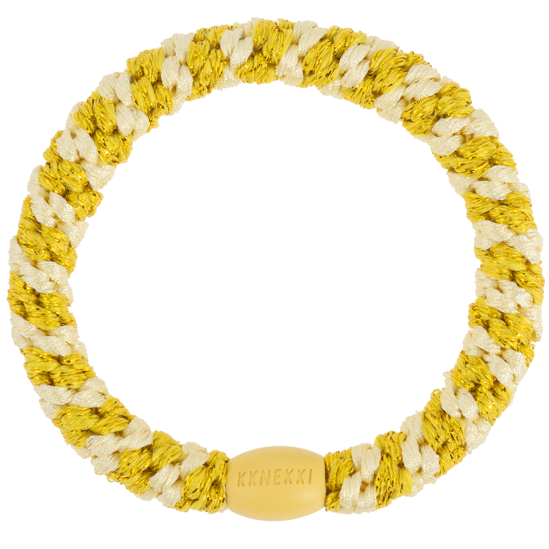 Image of Kknekki Light yellow sun glitter stripe  from Kknekki original hair ties