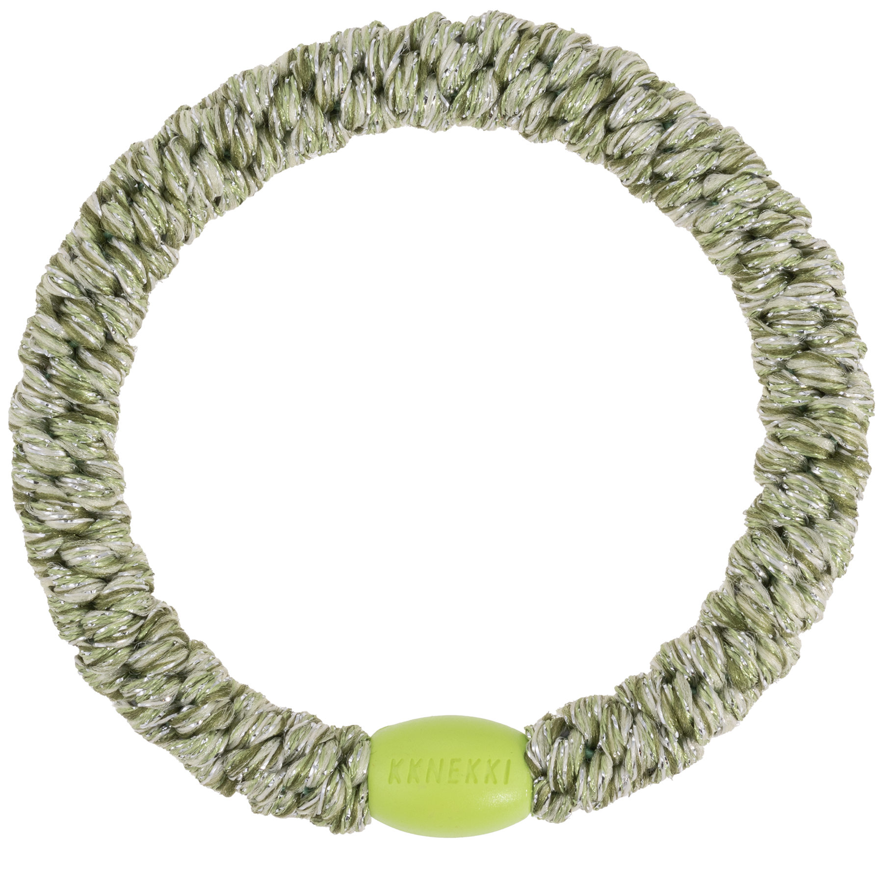 Image of Kknekki Sparkling green glitter  from Kknekki original hair ties