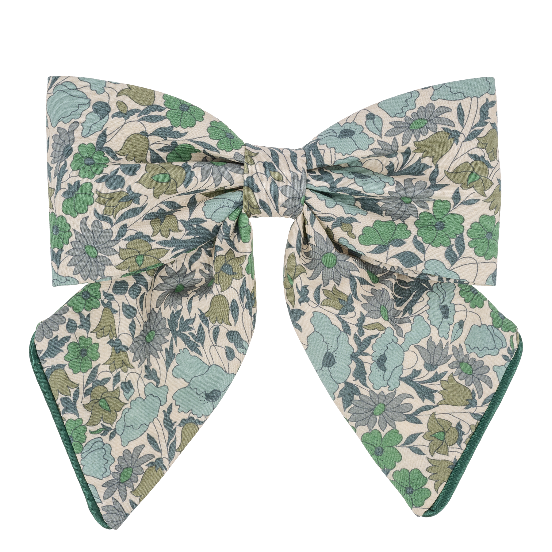 Image of Luxury Bow mw Liberty Poppy and Daisy Teal  from Bon Dep Icons