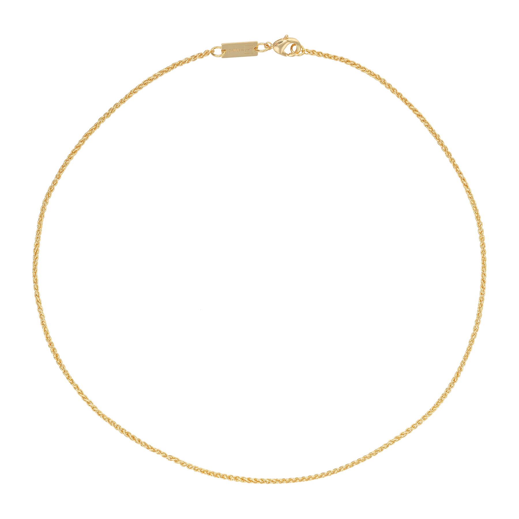 TWISTED GOLD NECKLACE 45 CM