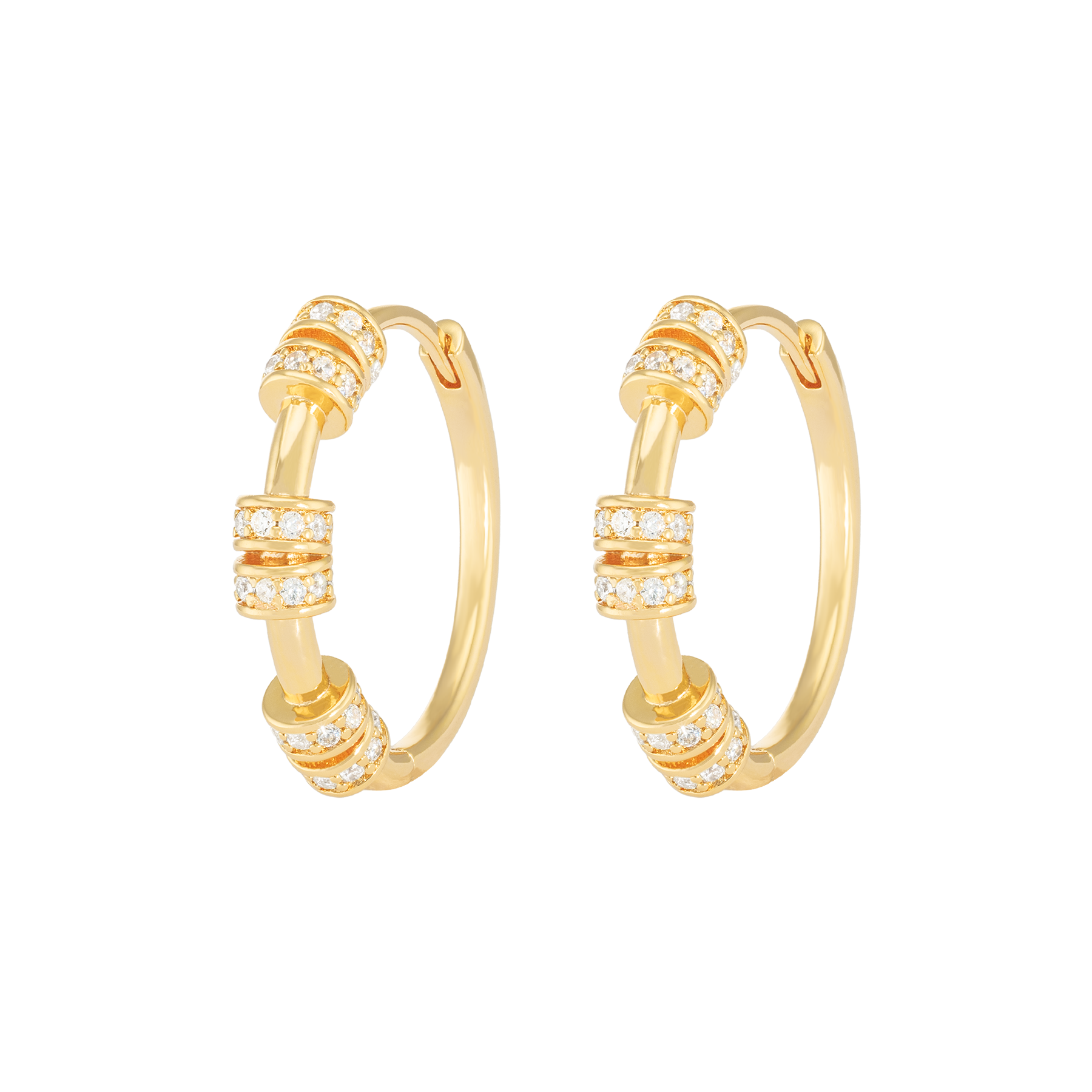 Image of Pile & Gold hoops from Emilia by Bon Dep