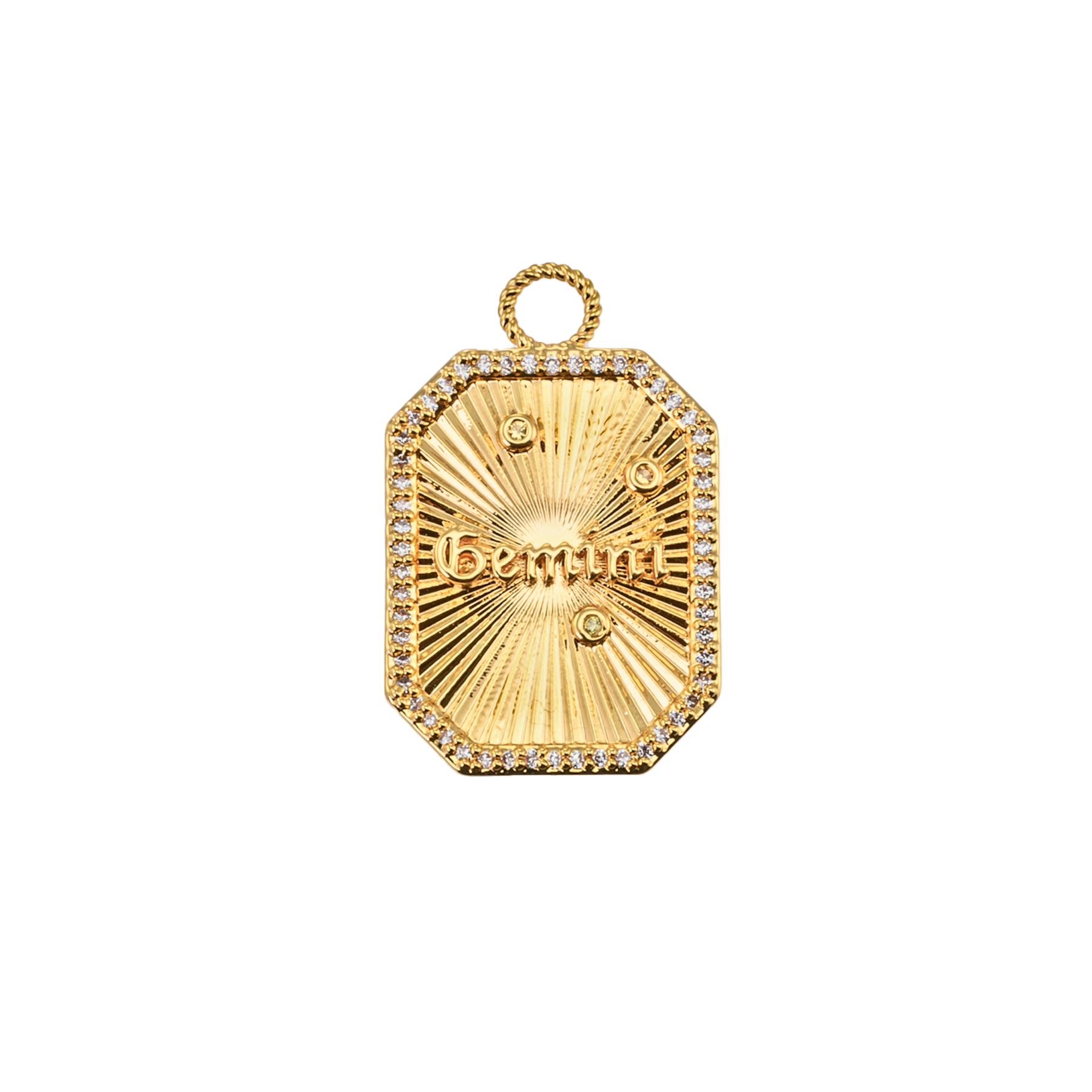 Image of Gemini pendant charm from Emilia by Bon Dep