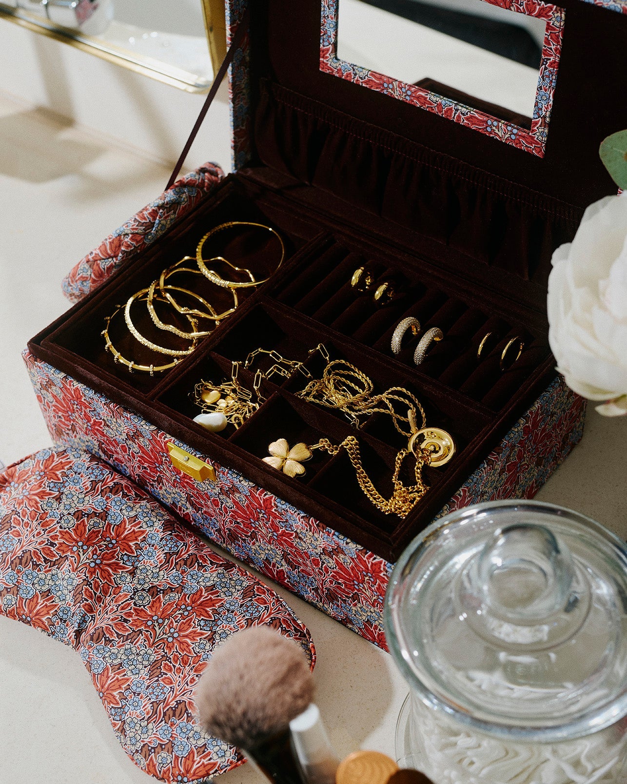 JEWELRY BOX SQUARE MW LIBERTY AUBREY FOREST RUST