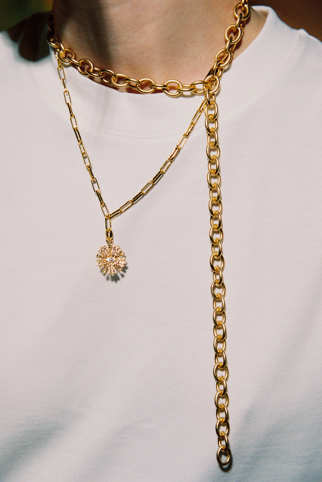 THICK CHAIN NECKLACE 50 CM