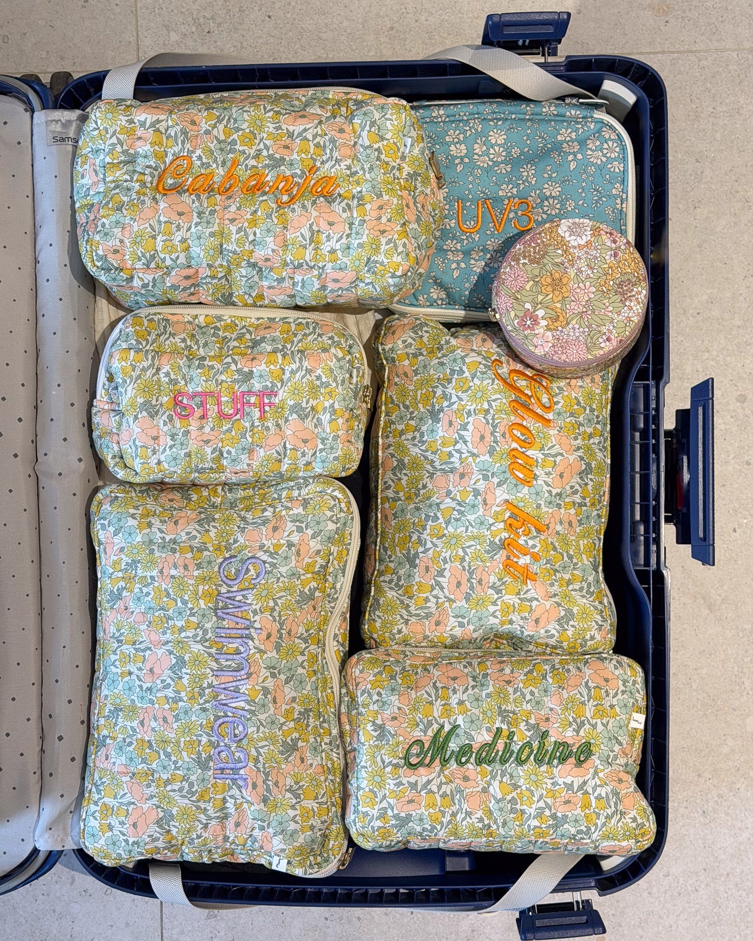 POUCH BIG MW LIBERTY POPPY DAISY PASTEL