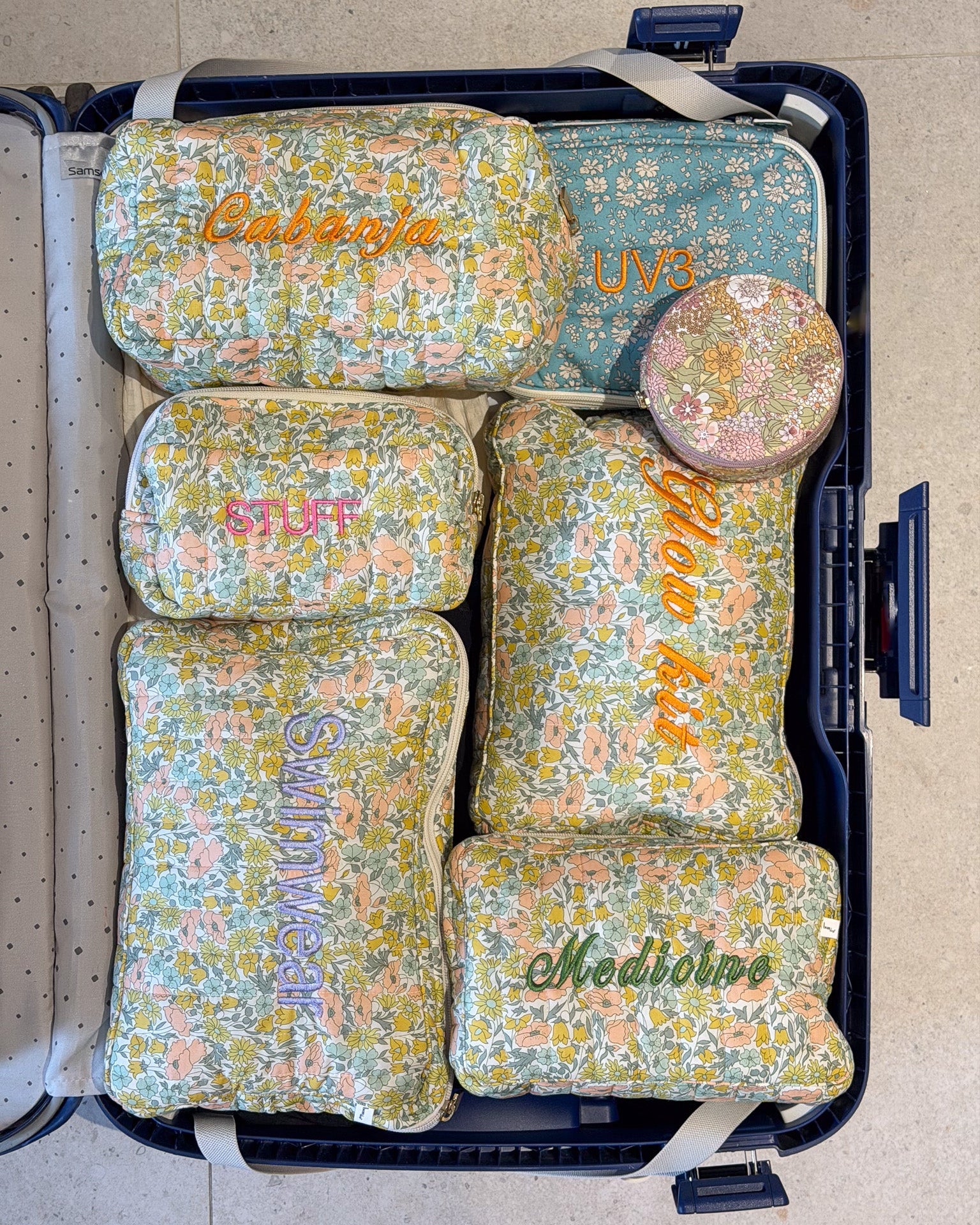 POUCH SMALL MW LIBERTY POPPY DAISY PASTEL