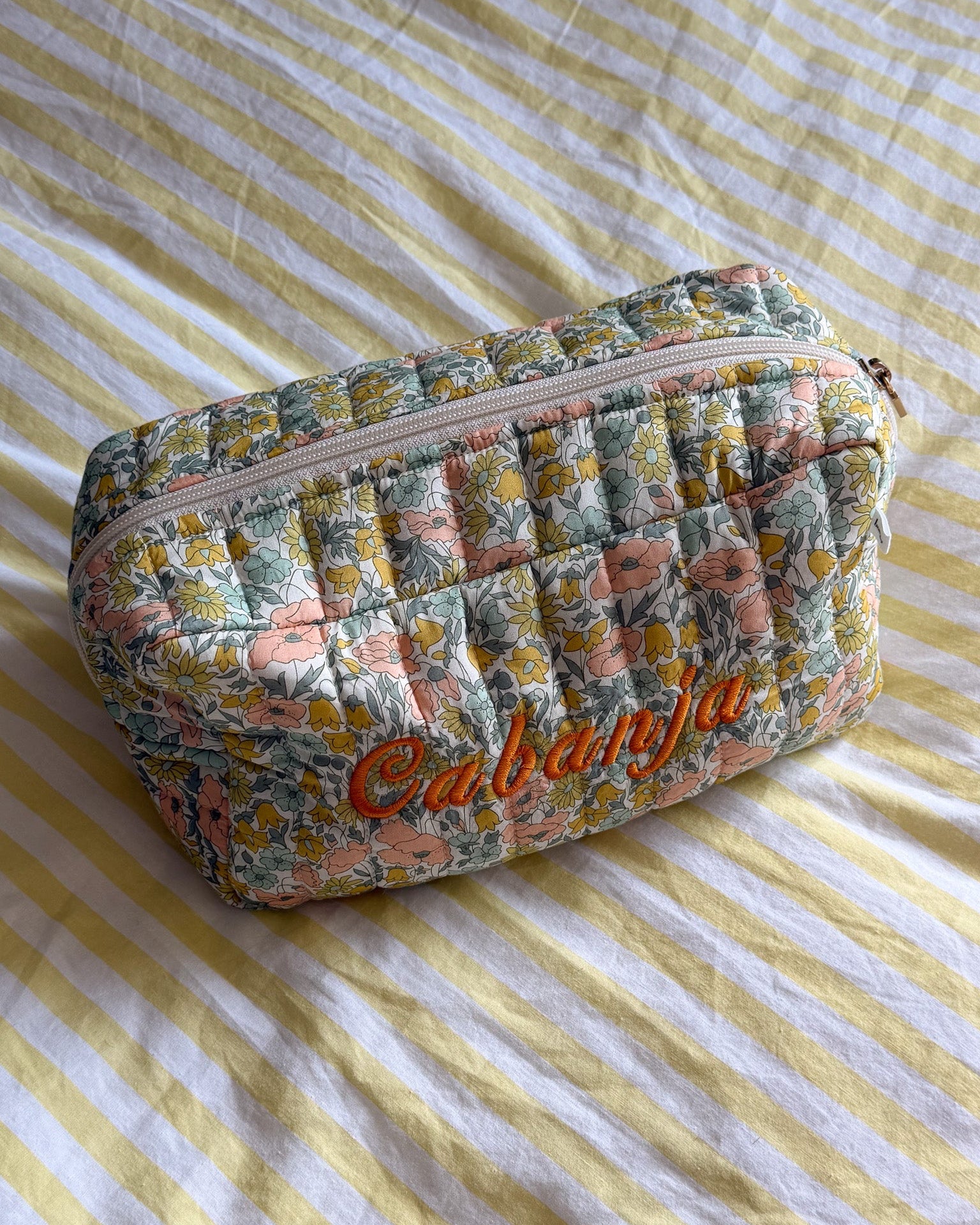 POUCH SQUARE MW LIBERTY POPPY DAISY PASTEL