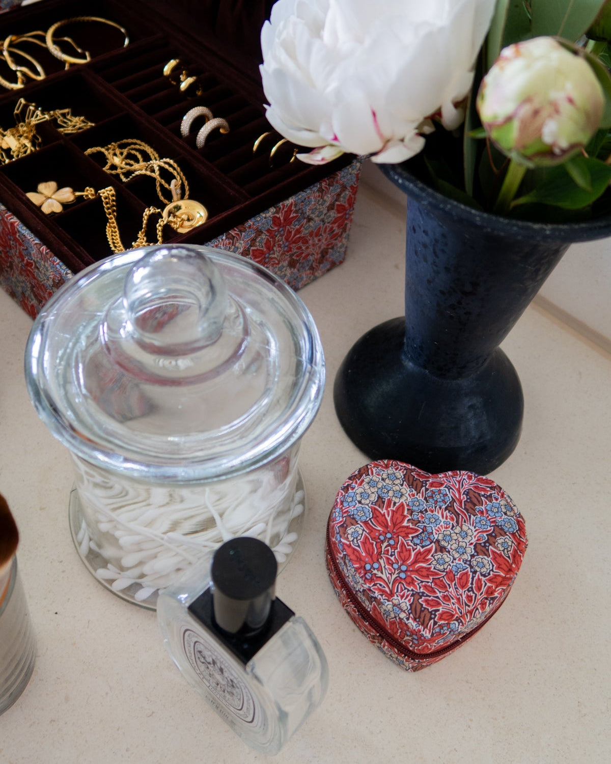 JEWELRY BOX HEART MW LIBERTY AUBREY FOREST RUST