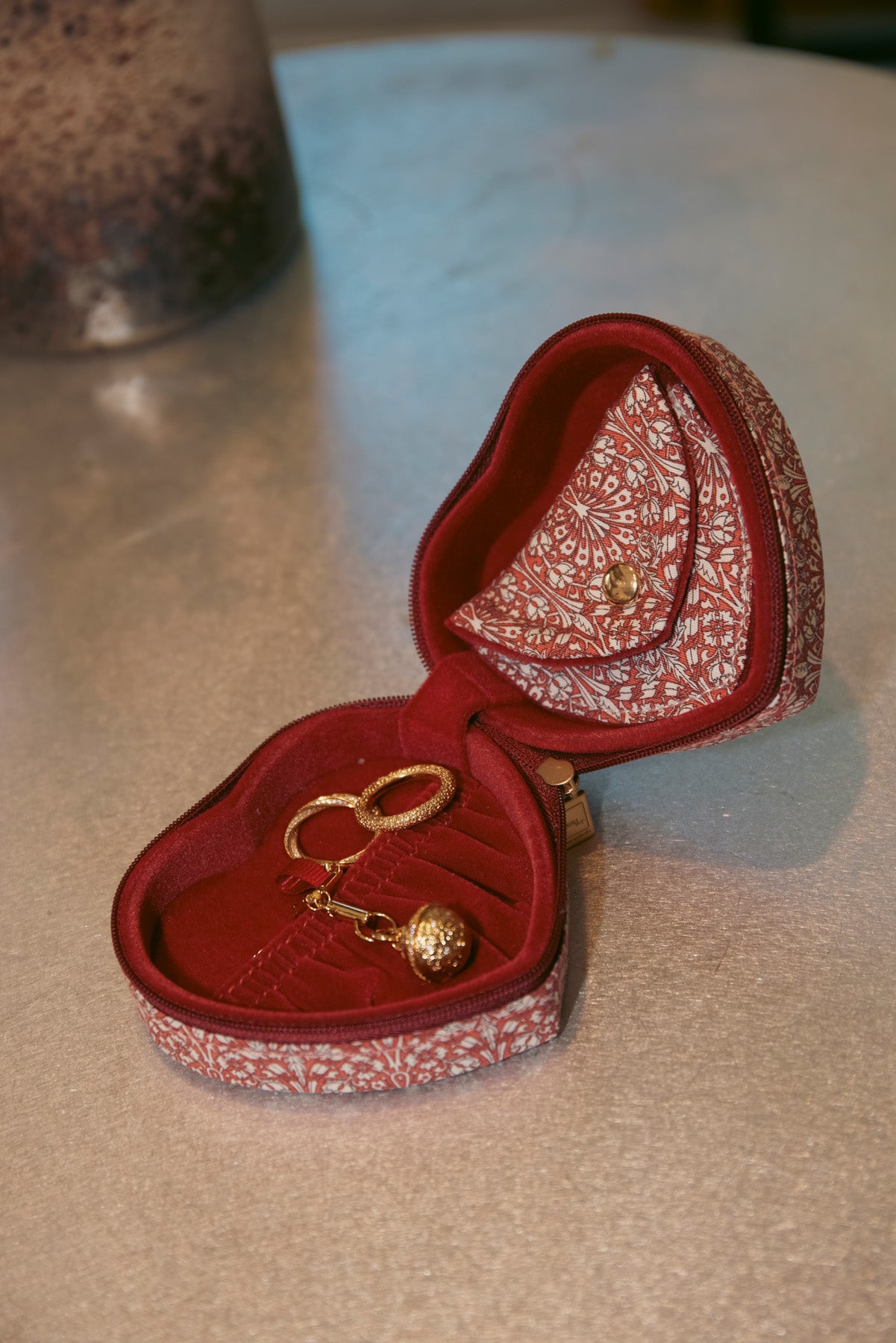 JEWELRY BOX HEART MW LIBERTY PEACOCK HOUSE