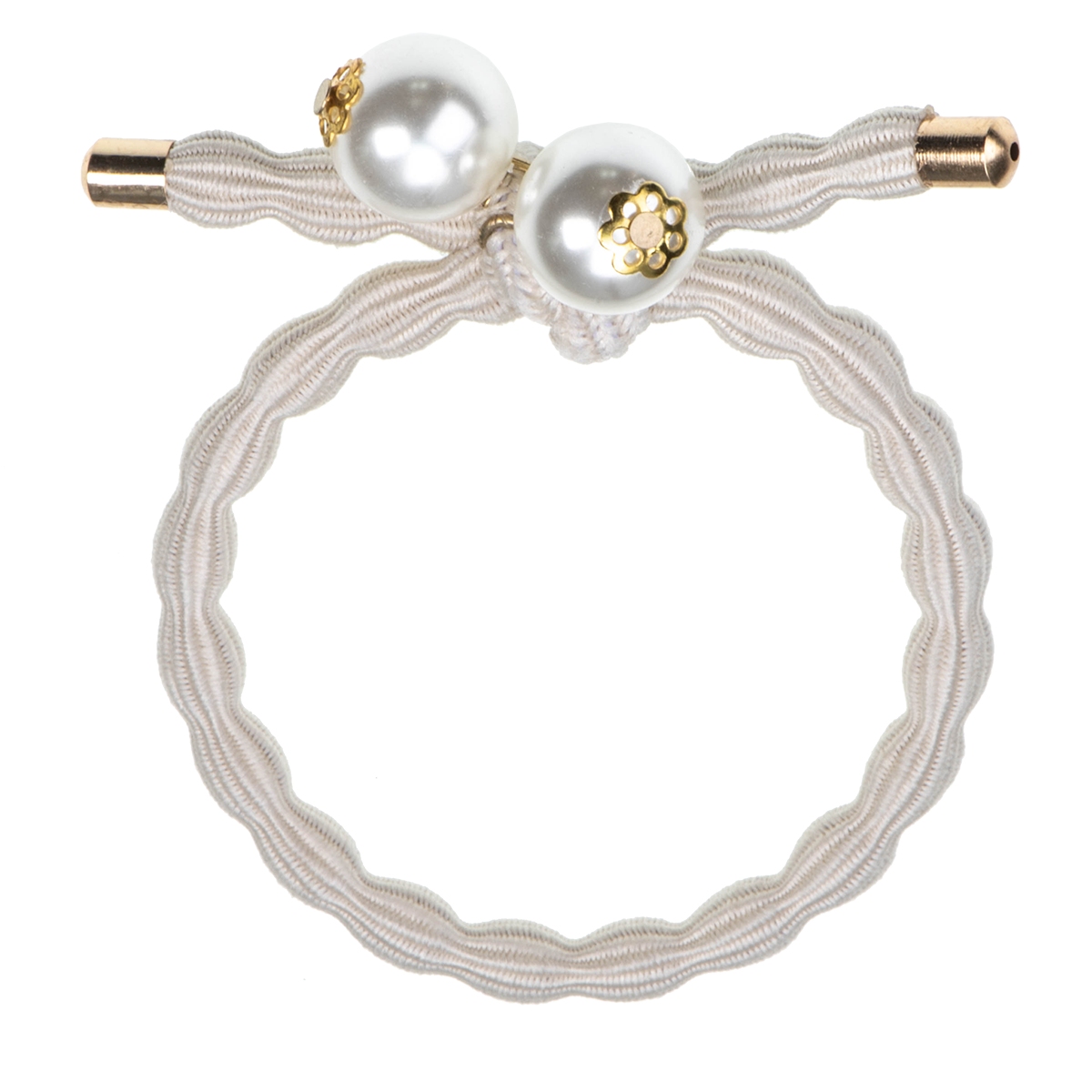 Image of Kknekki Ivory w-pearls  from Kknekki original hair ties