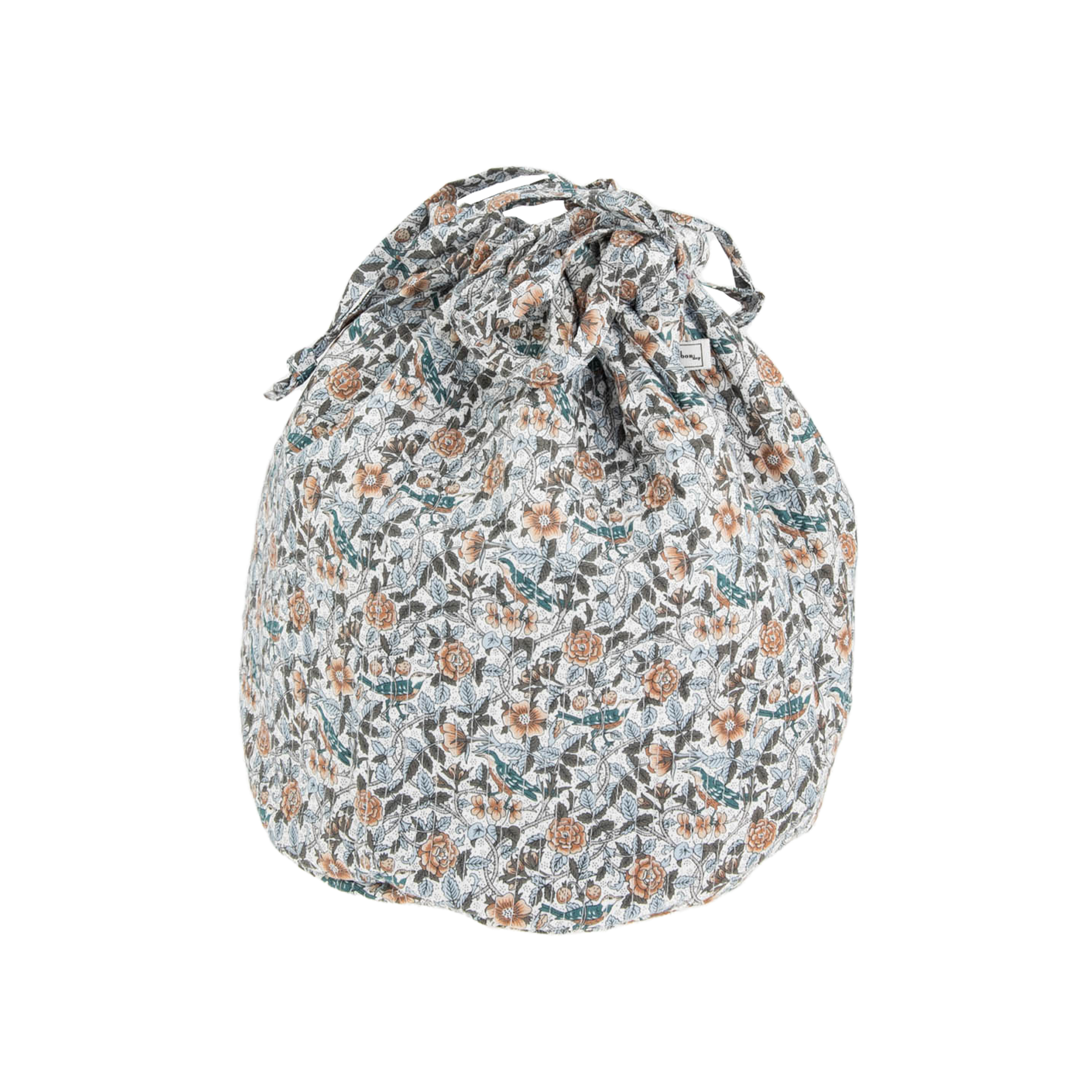 Image of Pouch round mw Liberty Strawberry Tree Blue from Bon Dep Essentials