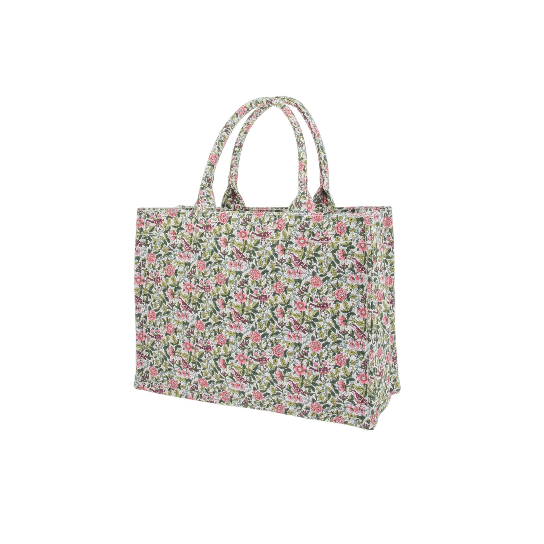 Image of Tote bag mini mw Liberty Strawberry Tree Green from Bon Dep Essentials
