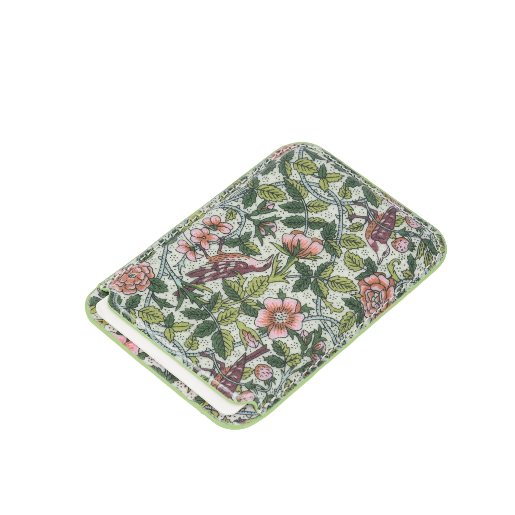 Image of Magnetic cardholder mw Liberty Strawberry Tree Green from Bon Dep Essentials