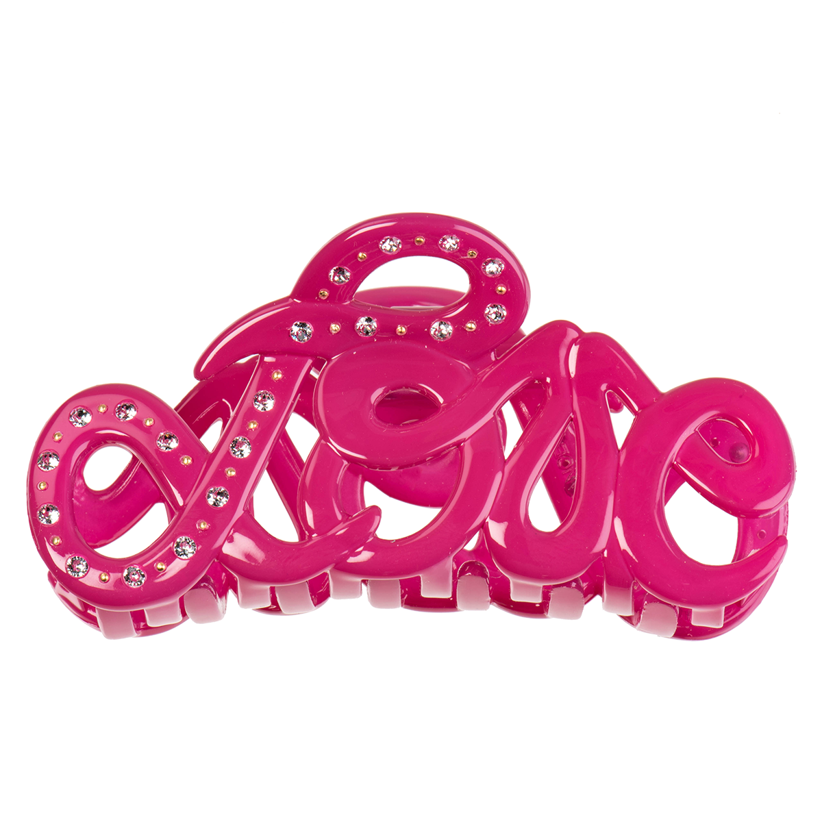 Image of Love claw 8 cm Strong pink fuchsia Swarovski from Bon Dep Icons