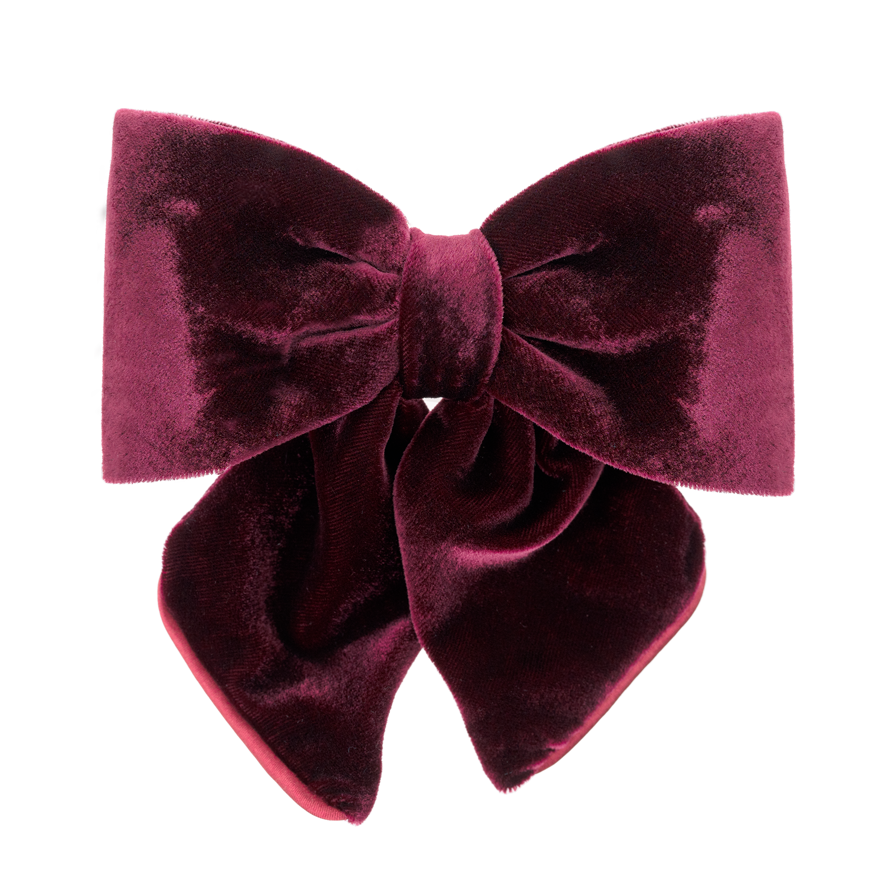 Image of Luxury Bow Silk Velvet Bordeaux from Bon Dep Icons