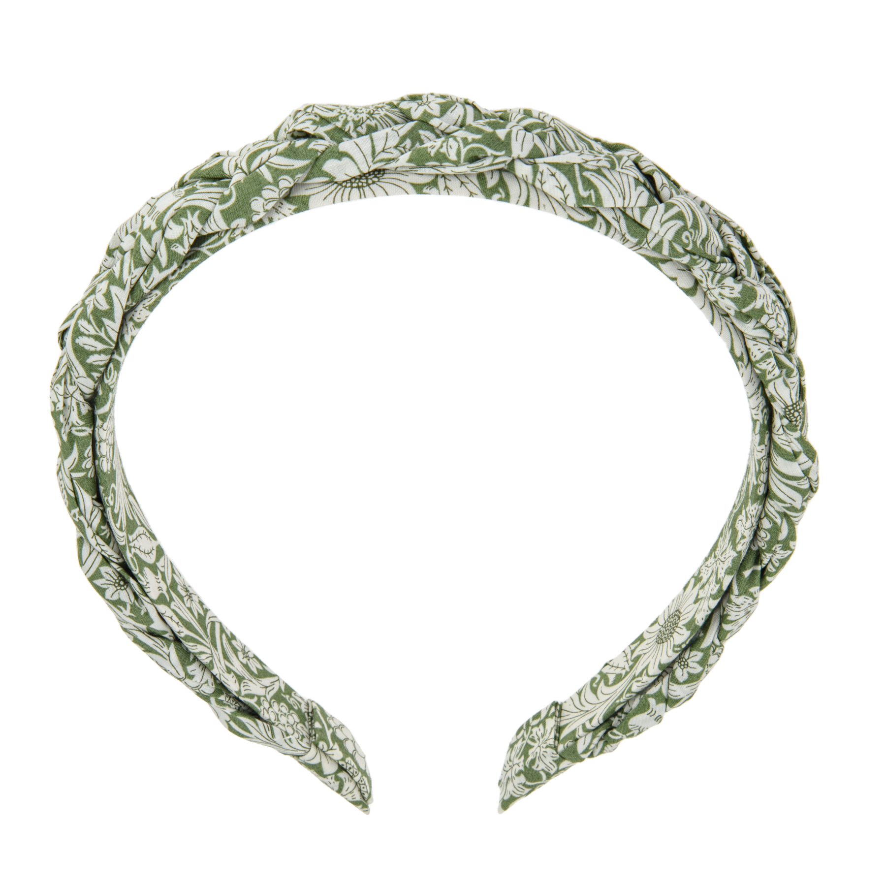 Image of Hairband braided mw Liberty Mortimer green from Bon Dep Icons