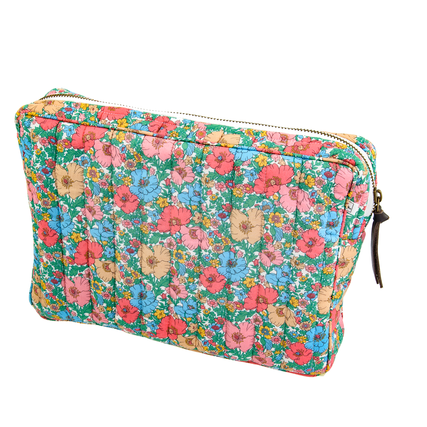 Image of Pouch big mw Liberty fabric Meadow song Peach from Bon Dep Essentials