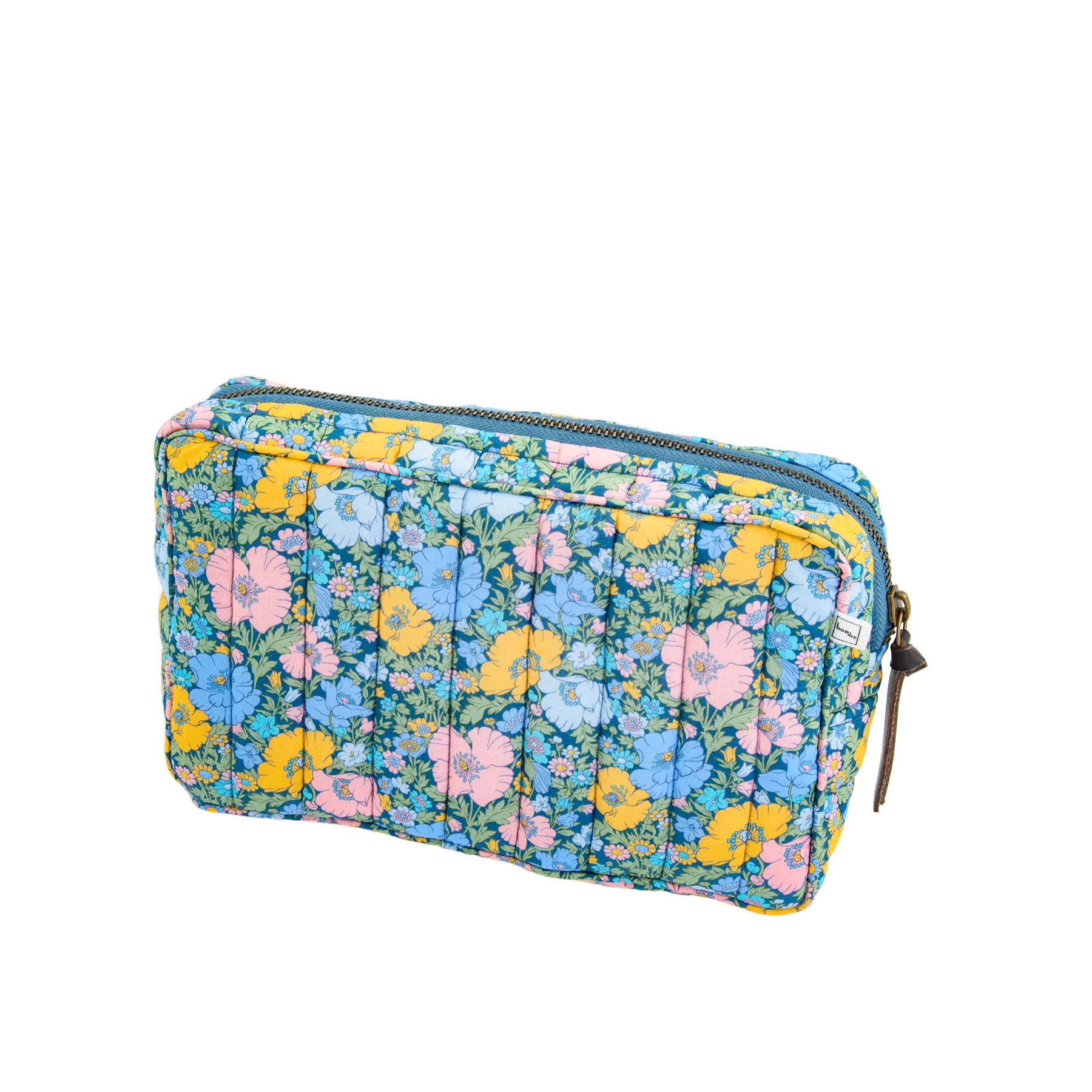 Image of Pouch small mw Liberty fabric Meadow song Blue from Bon Dep Essentials