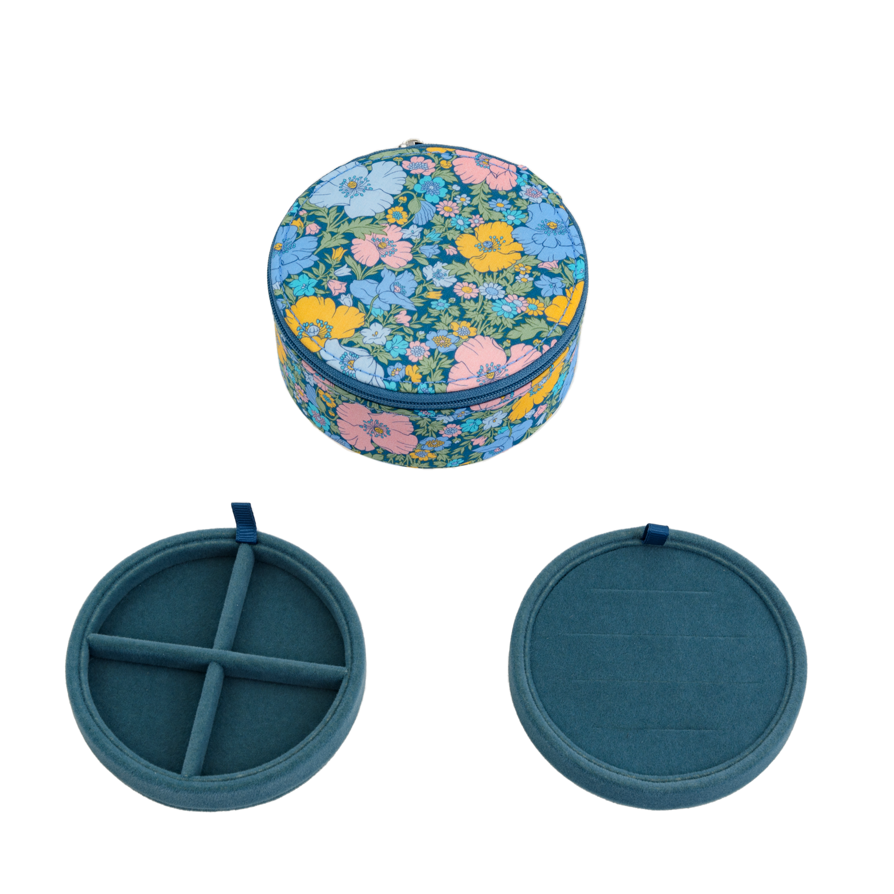 Image of Jewelry box round mw Liberty Meadow song Blue from Bon Dep Essentials