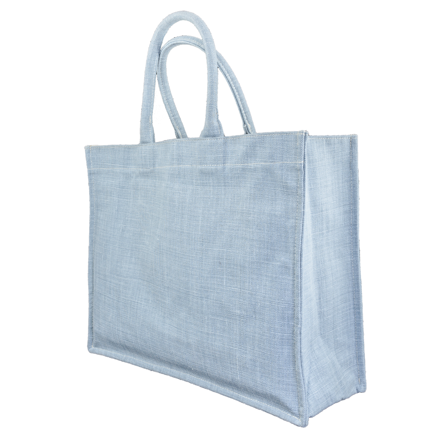 Image of Tote bag Belgian linen Light blue from Bon Dep Essentials